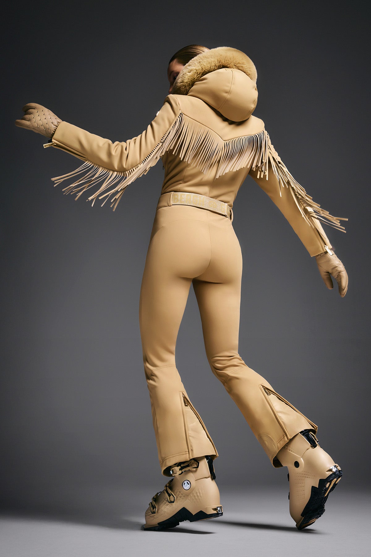 FRINGE ski suit faux border