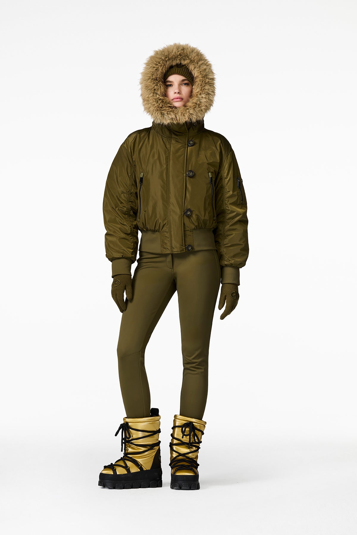 JEANNE ski jacket FAUX BORDER