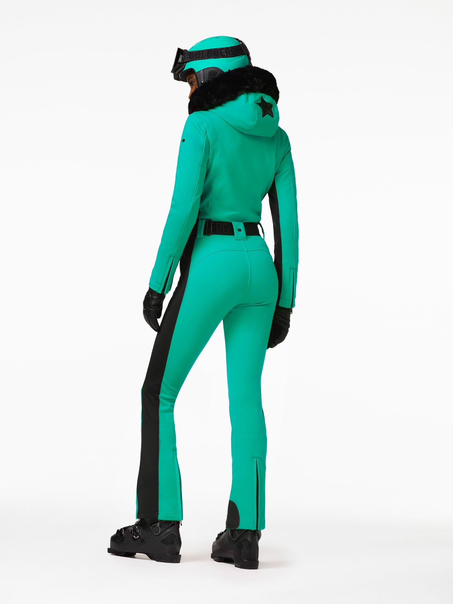 PARRY FAUX BORDER ski suit