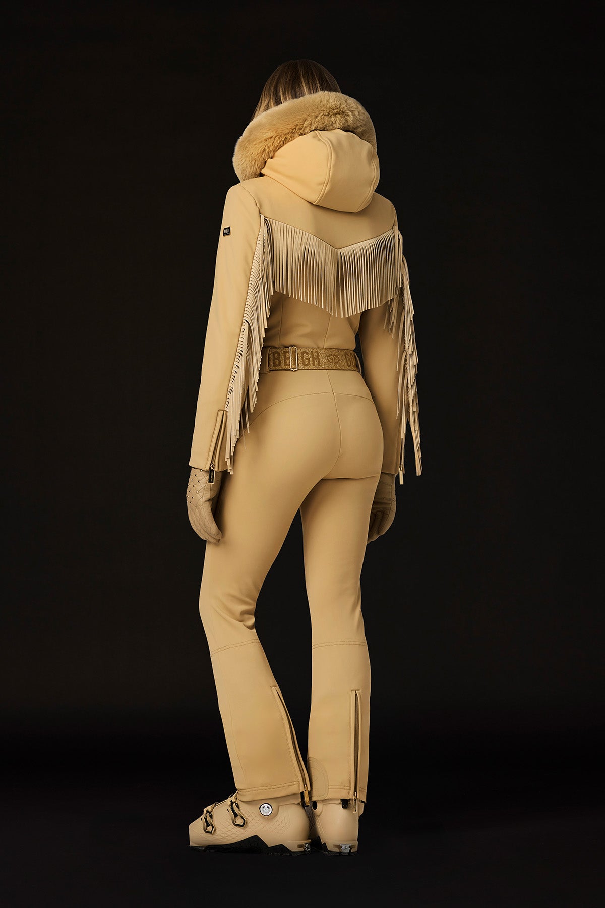 FRINGE ski suit faux border
