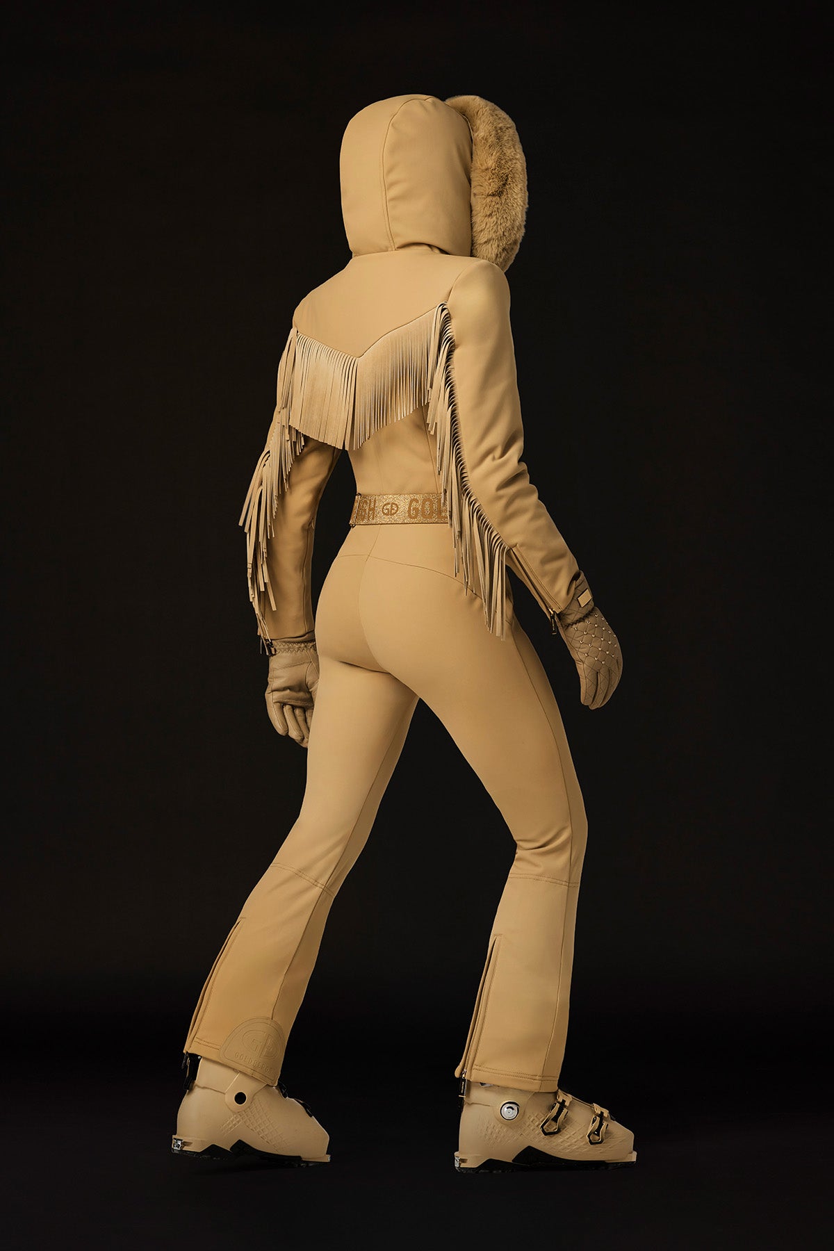 FRINGE ski suit faux border