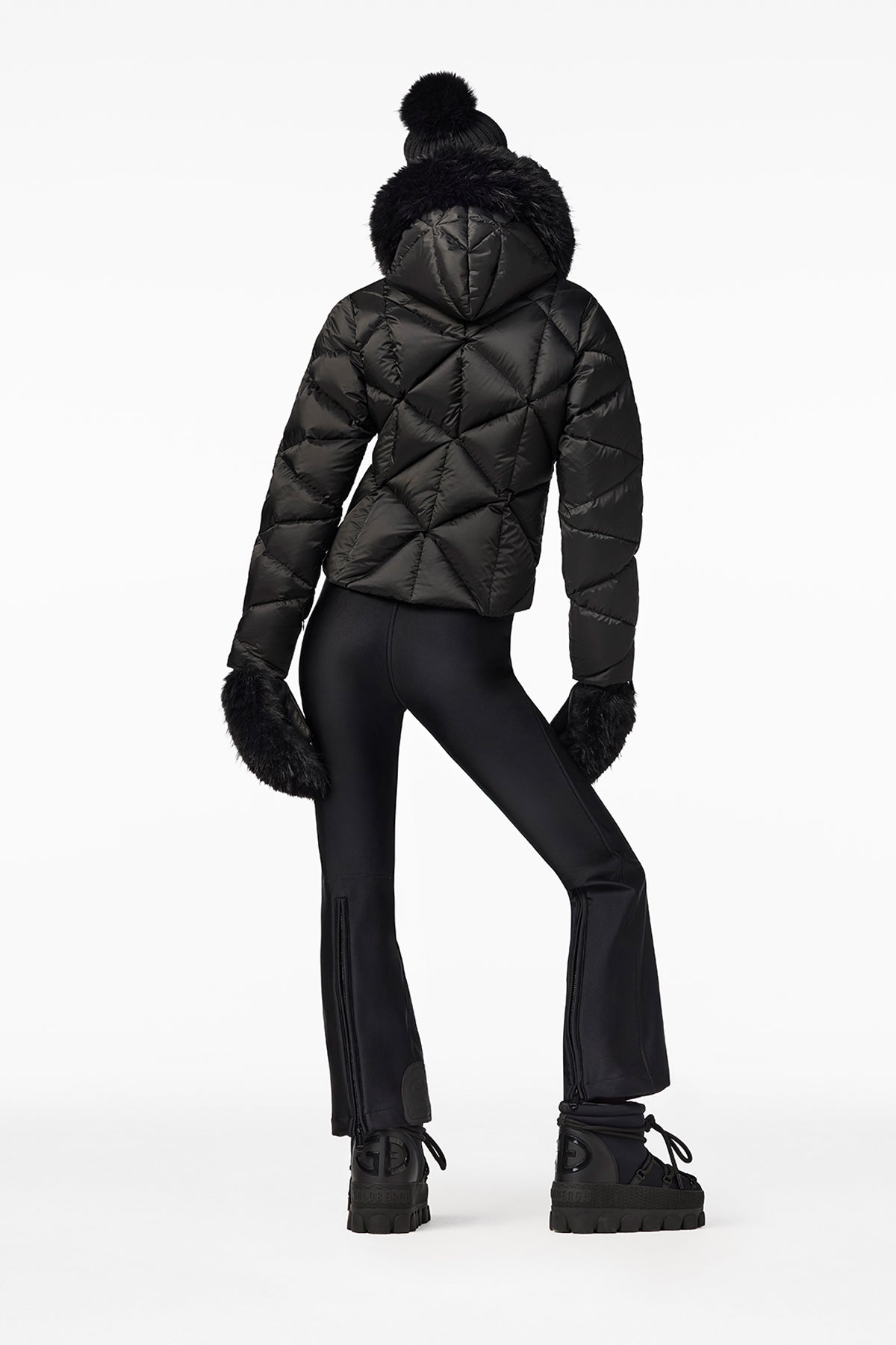 HARUMI ski jacket FAUX BORDER