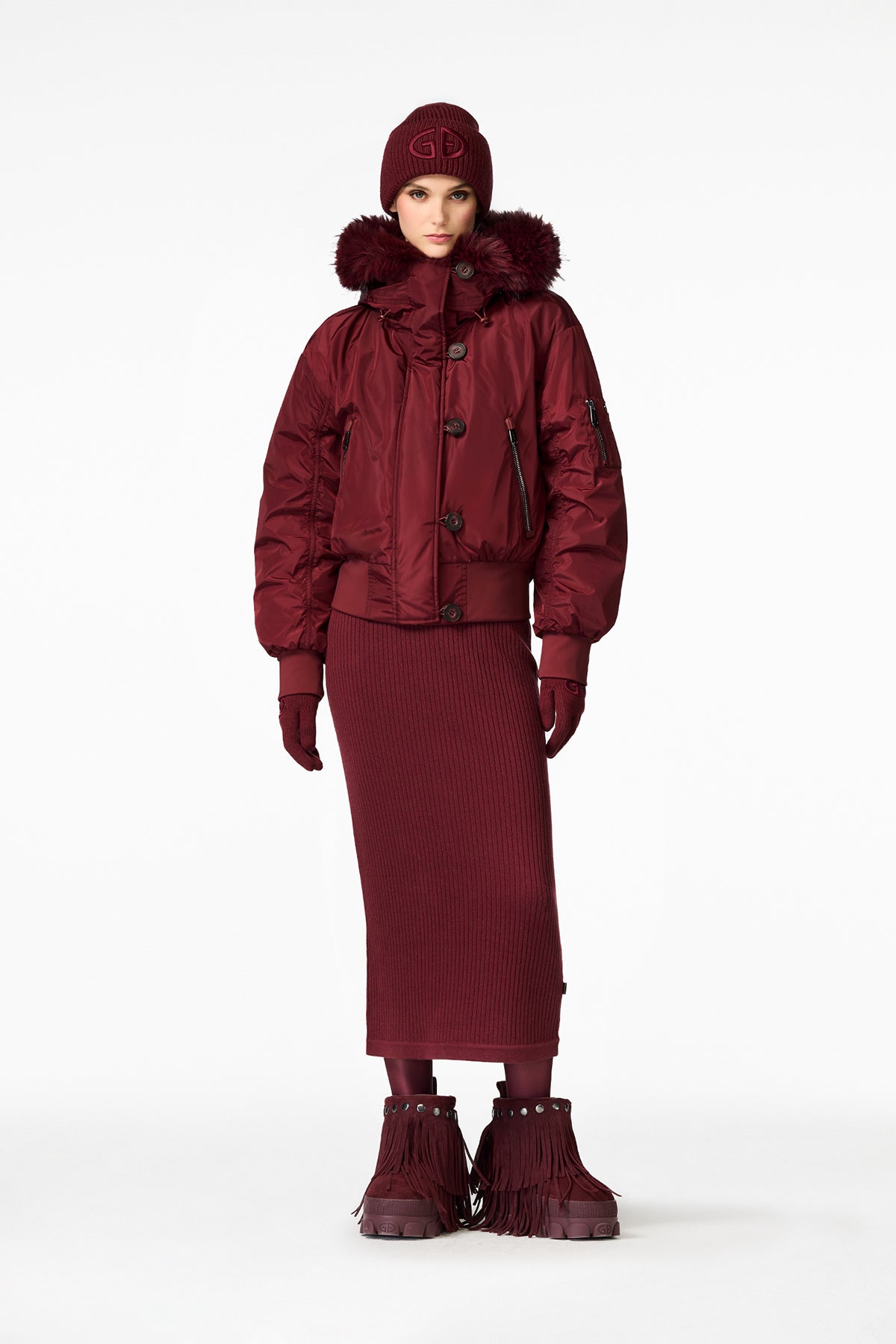 JEANNE ski jacket FAUX BORDER