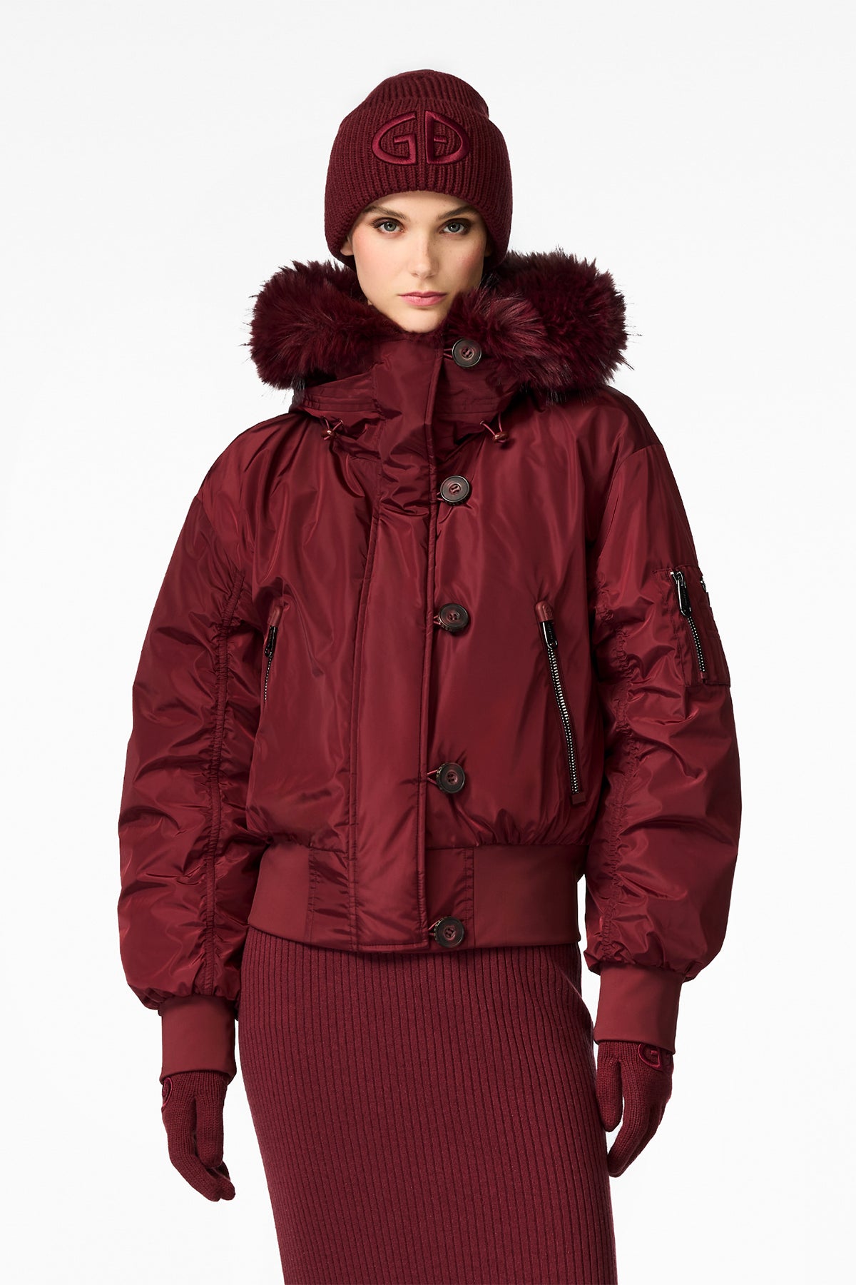 JEANNE ski jacket FAUX BORDER