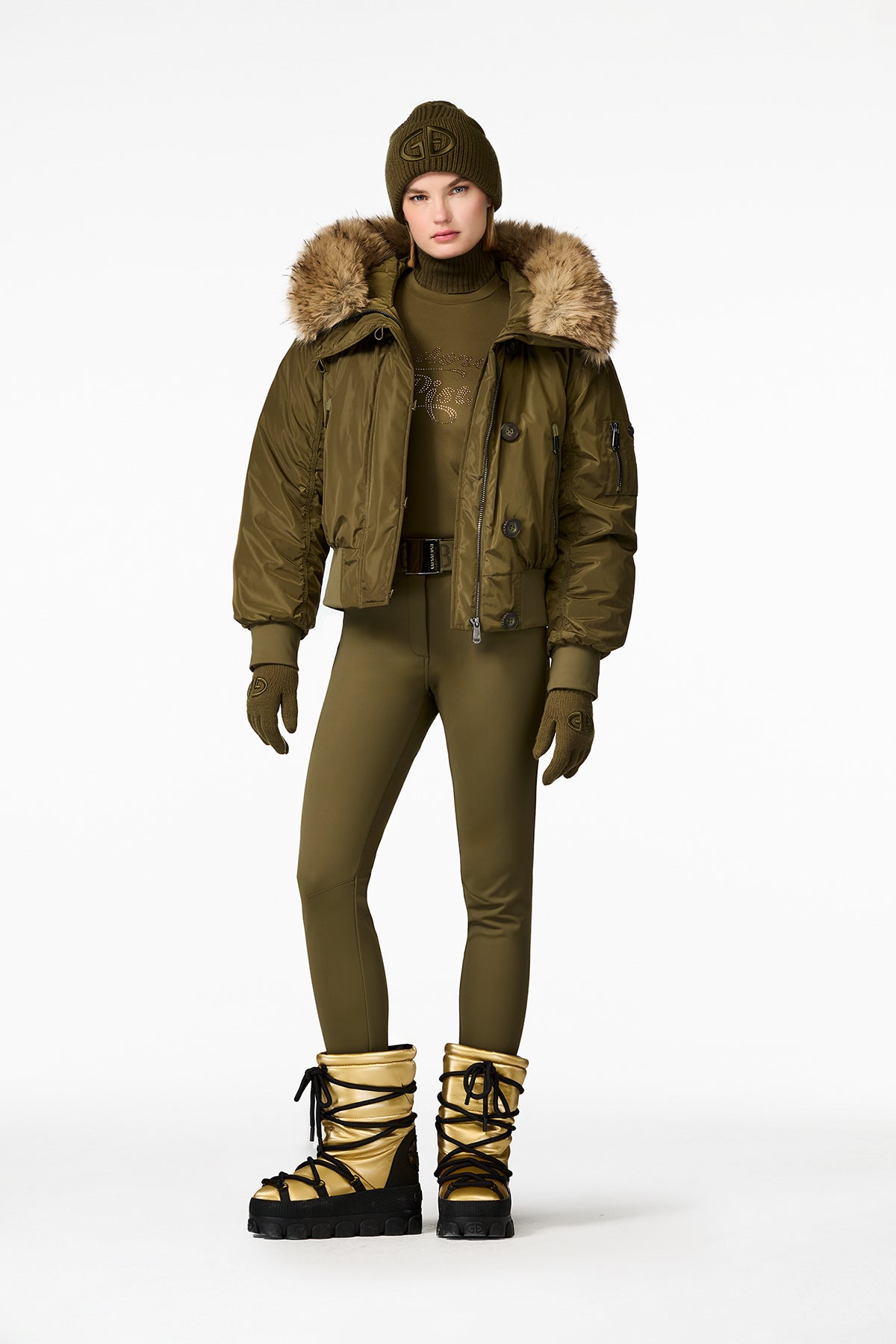 JEANNE ski jacket FAUX BORDER