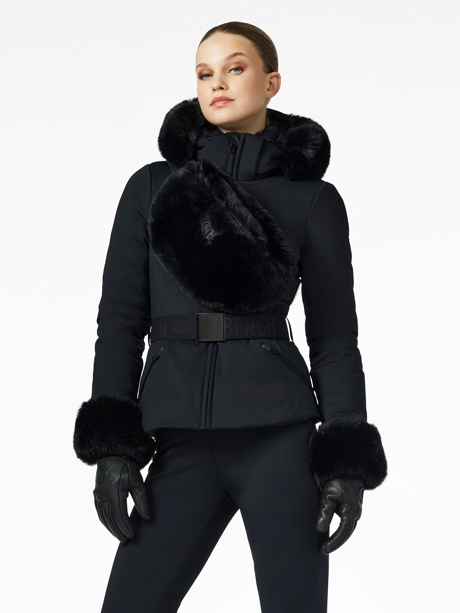 GISELLE FAUX BORDER ski jacket