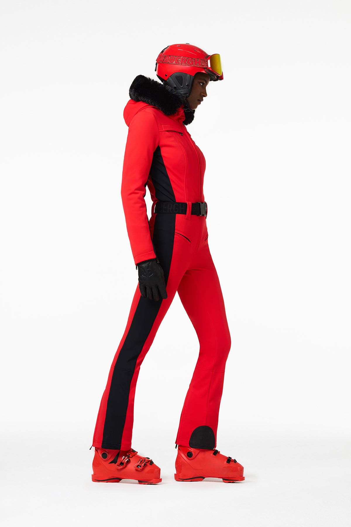 PARRY LONG ski suit FAUX BORDER