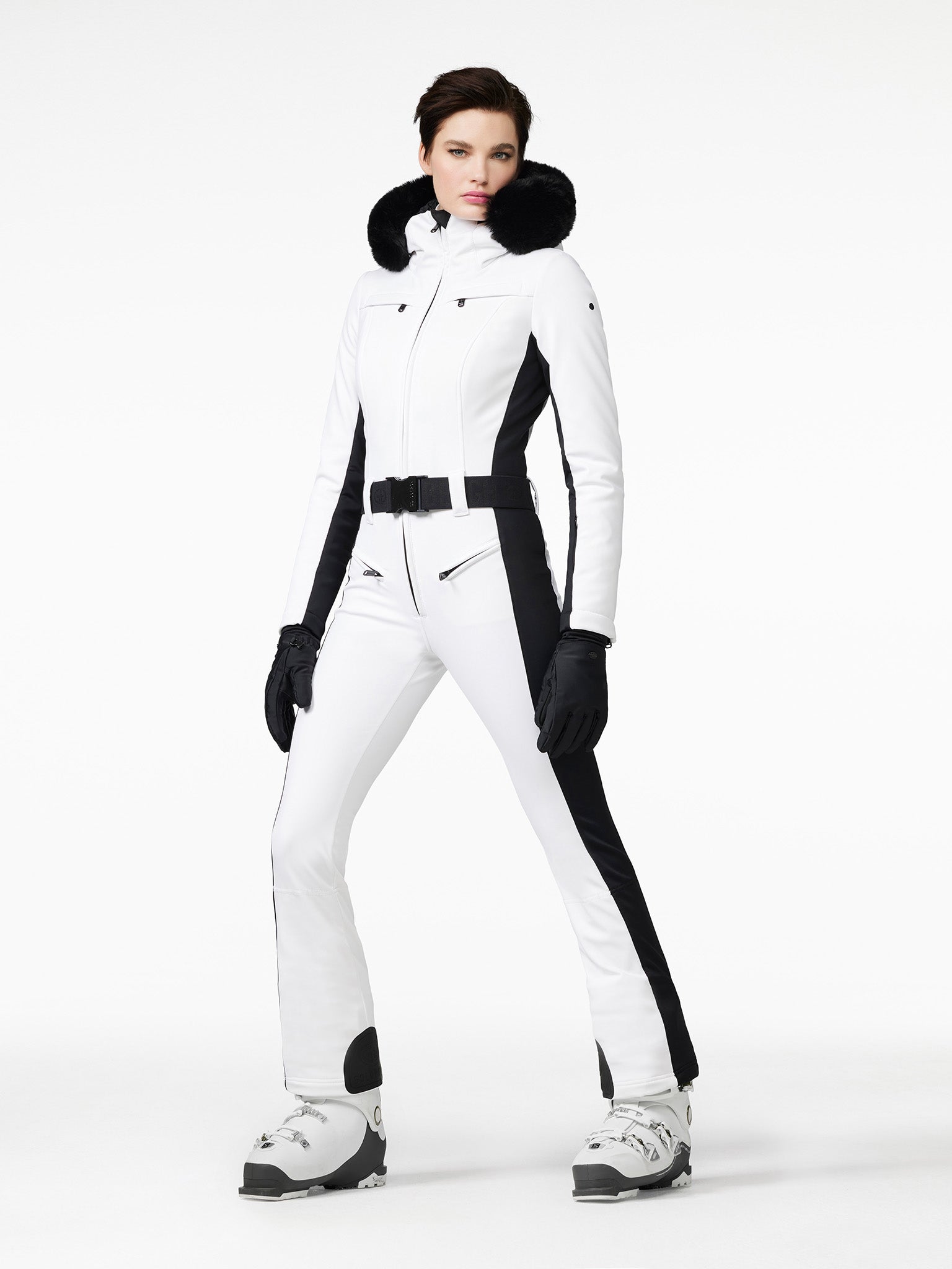 PARRY LONG ski suit FAUX BORDER
