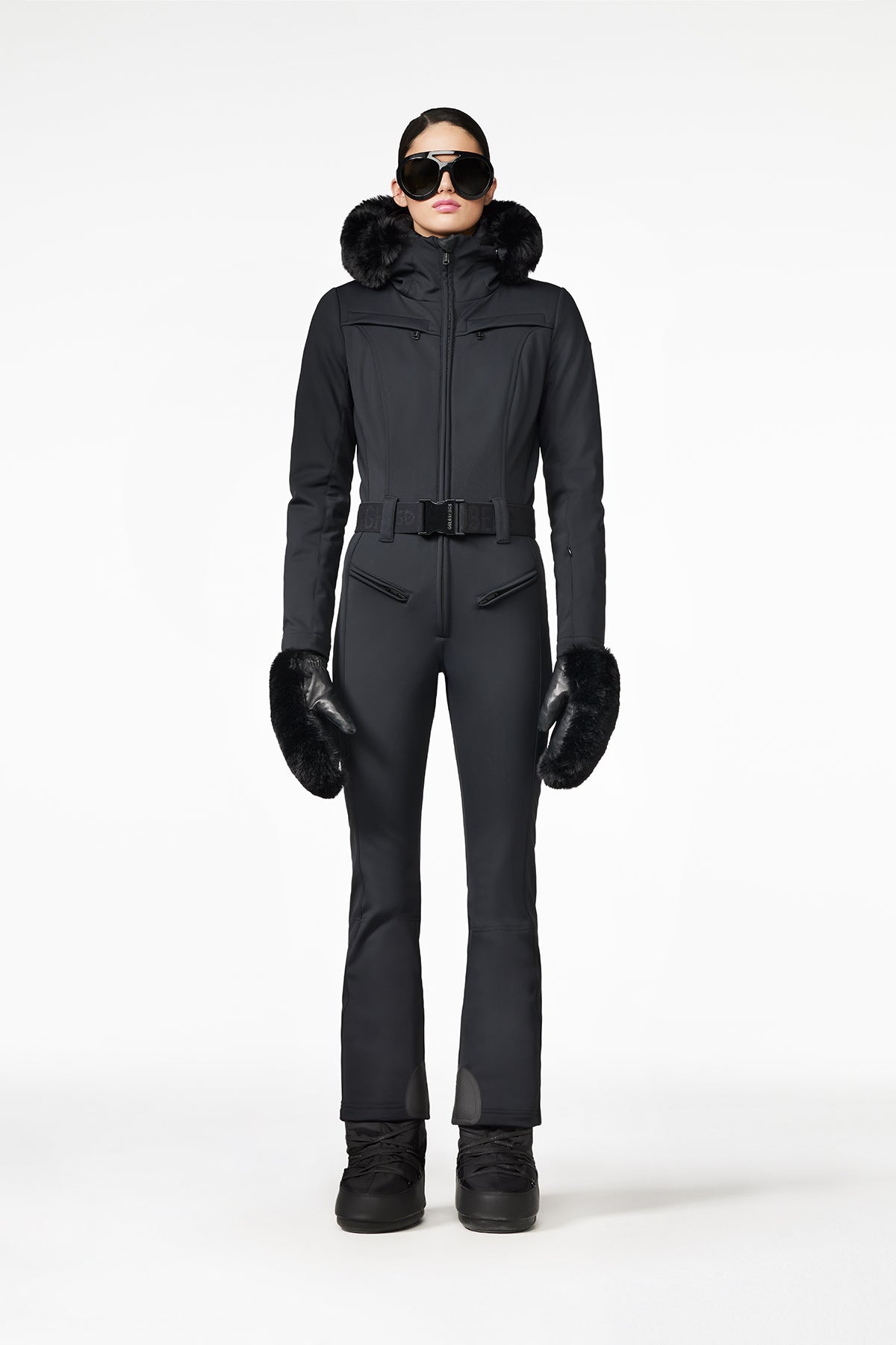 PARRY LONG ski suit FAUX BORDER