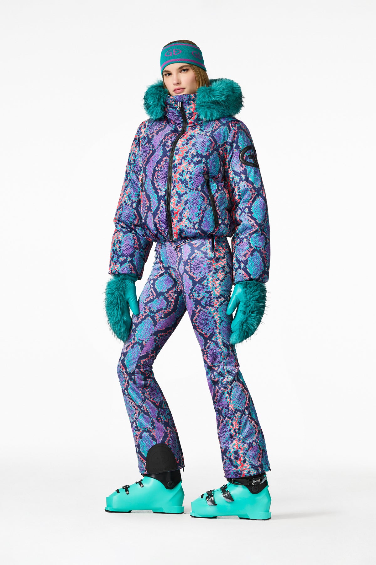 LUCINDA ski jacket FAUX BORDER