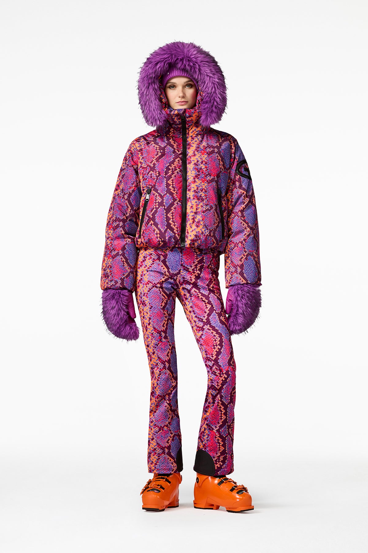 LUCINDA ski jacket FAUX BORDER