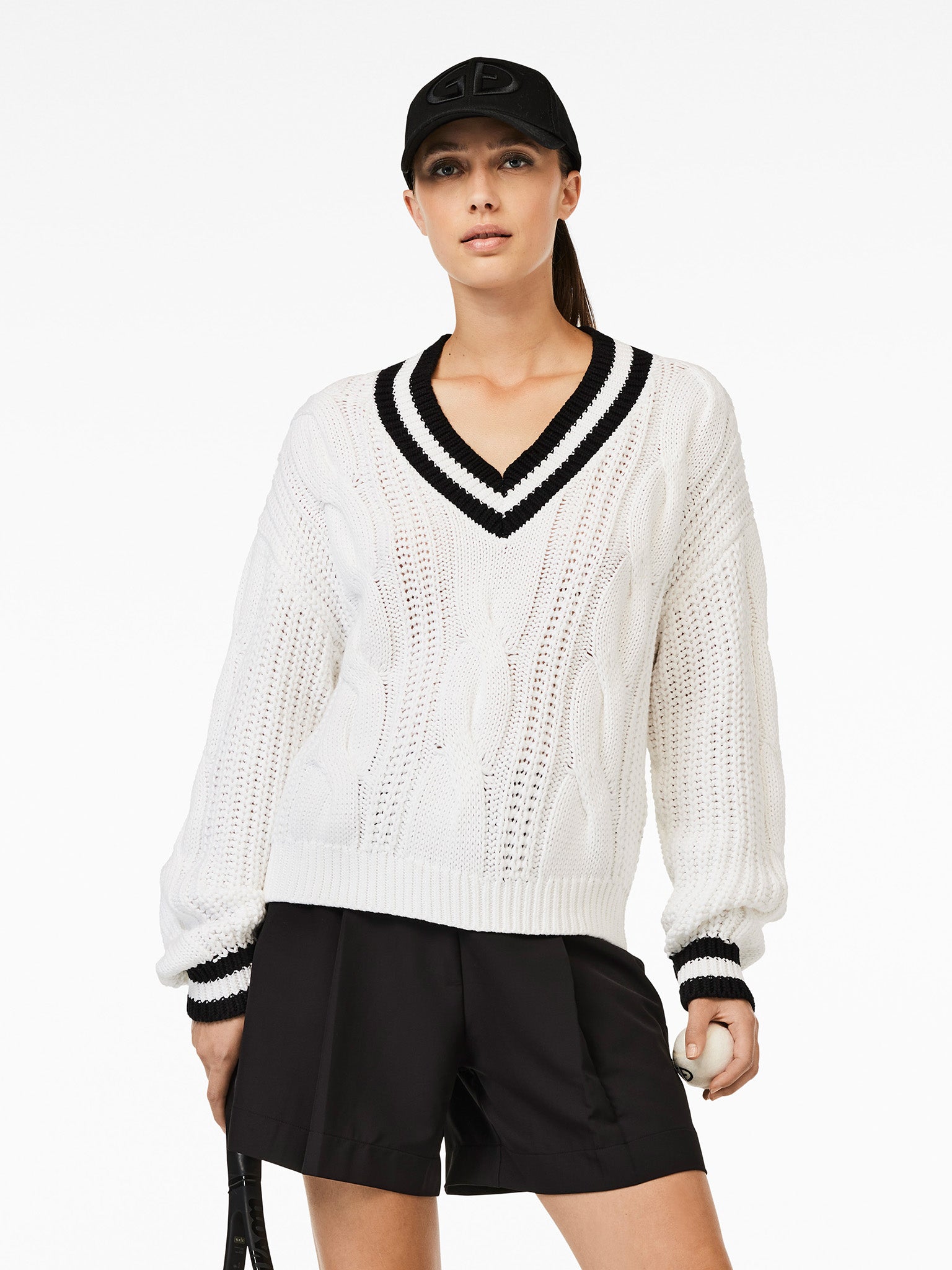 CABLE knit sweater