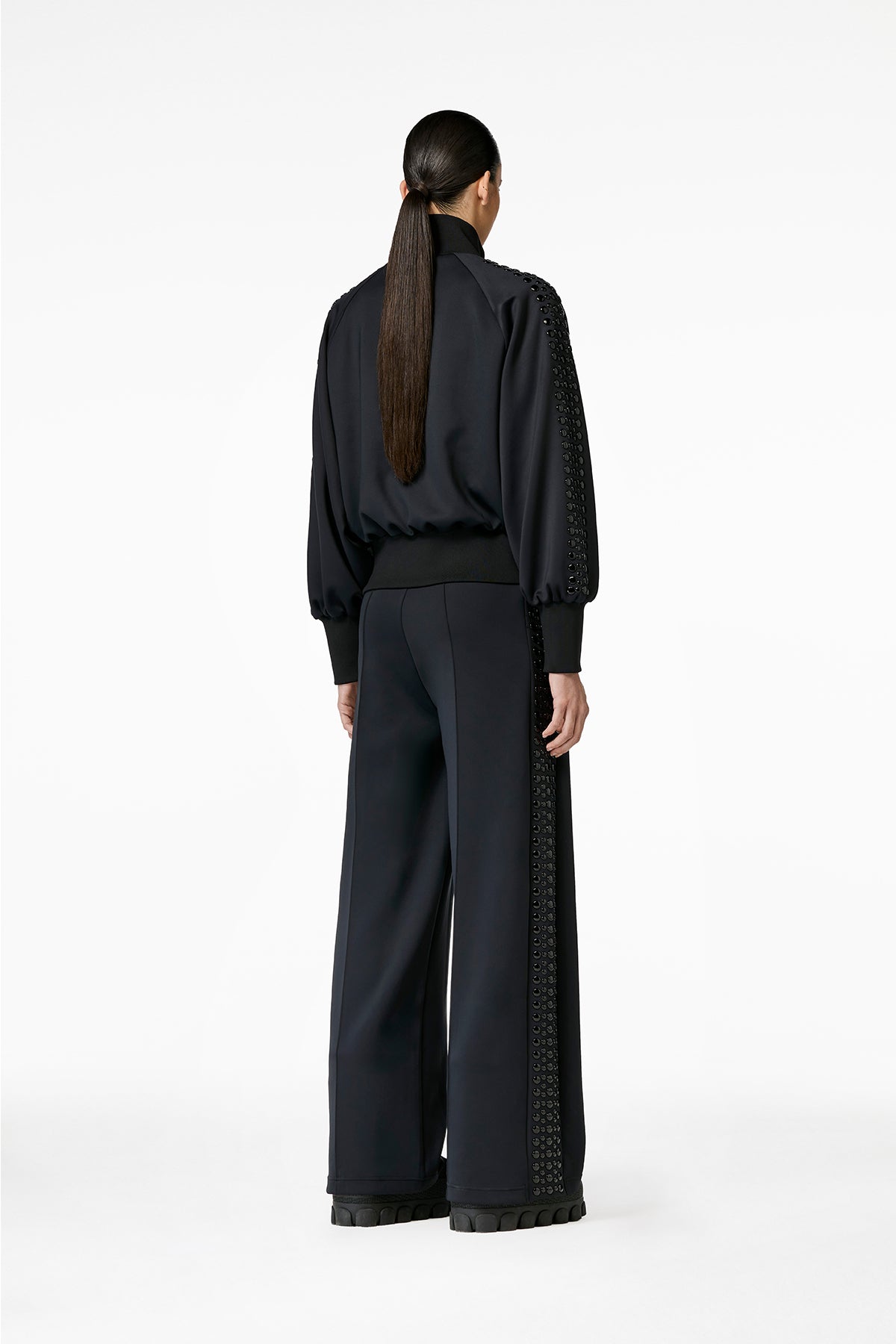 RIVET wide leg track pant