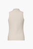 CAROLINE sleeveless polo top