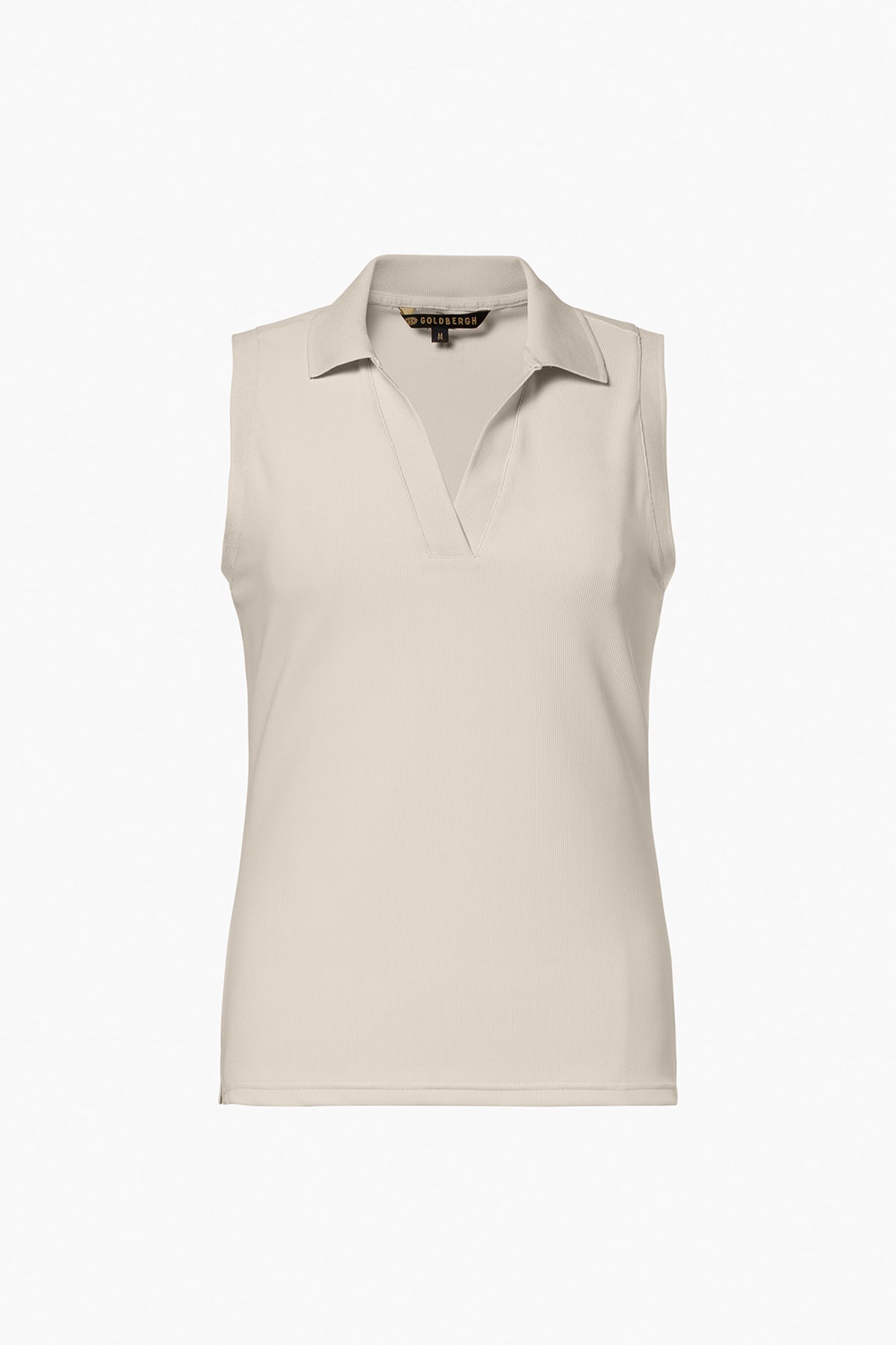 CAROLINE sleeveless polo top