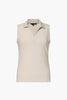 CAROLINE sleeveless polo top