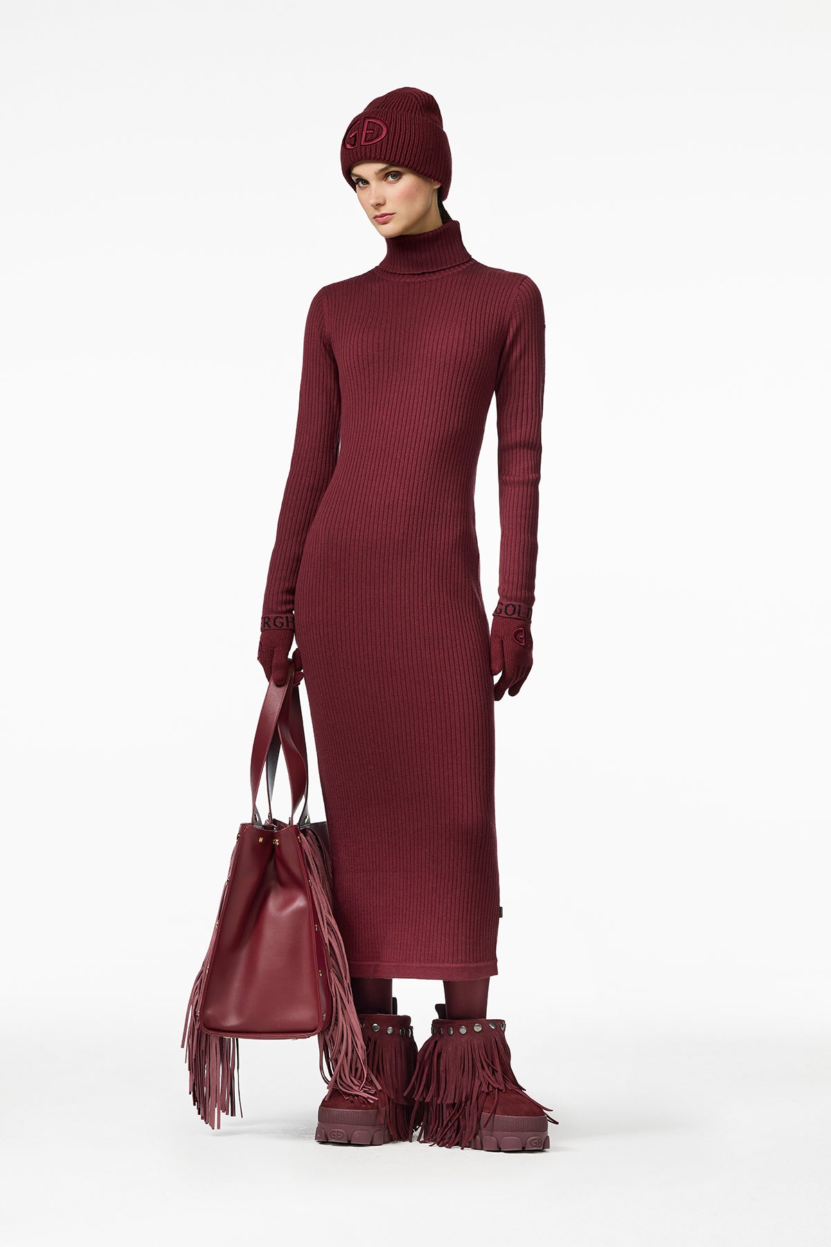 MIREILLE long sleeve knit dress