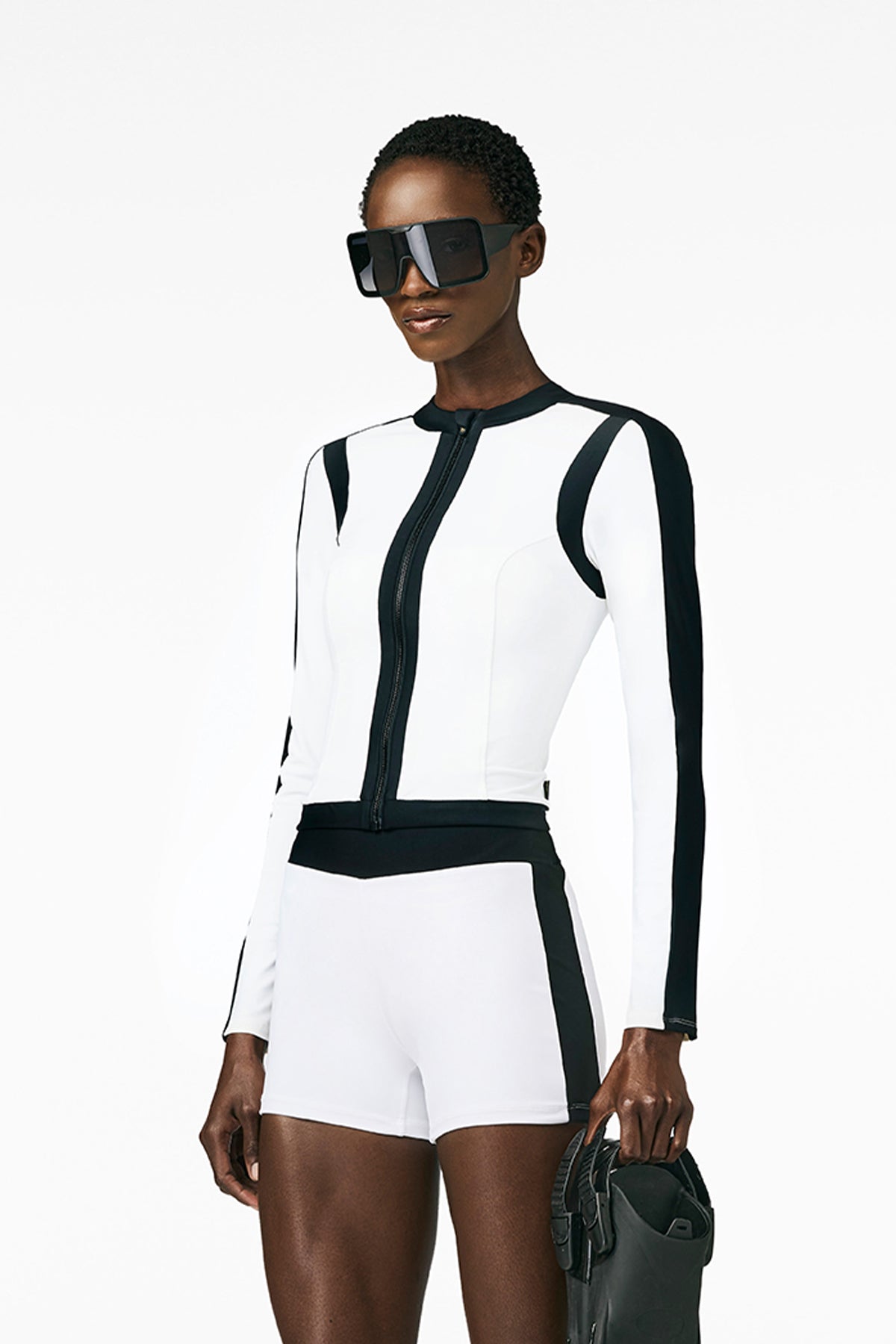 SPLASH long sleeve zip rashguard