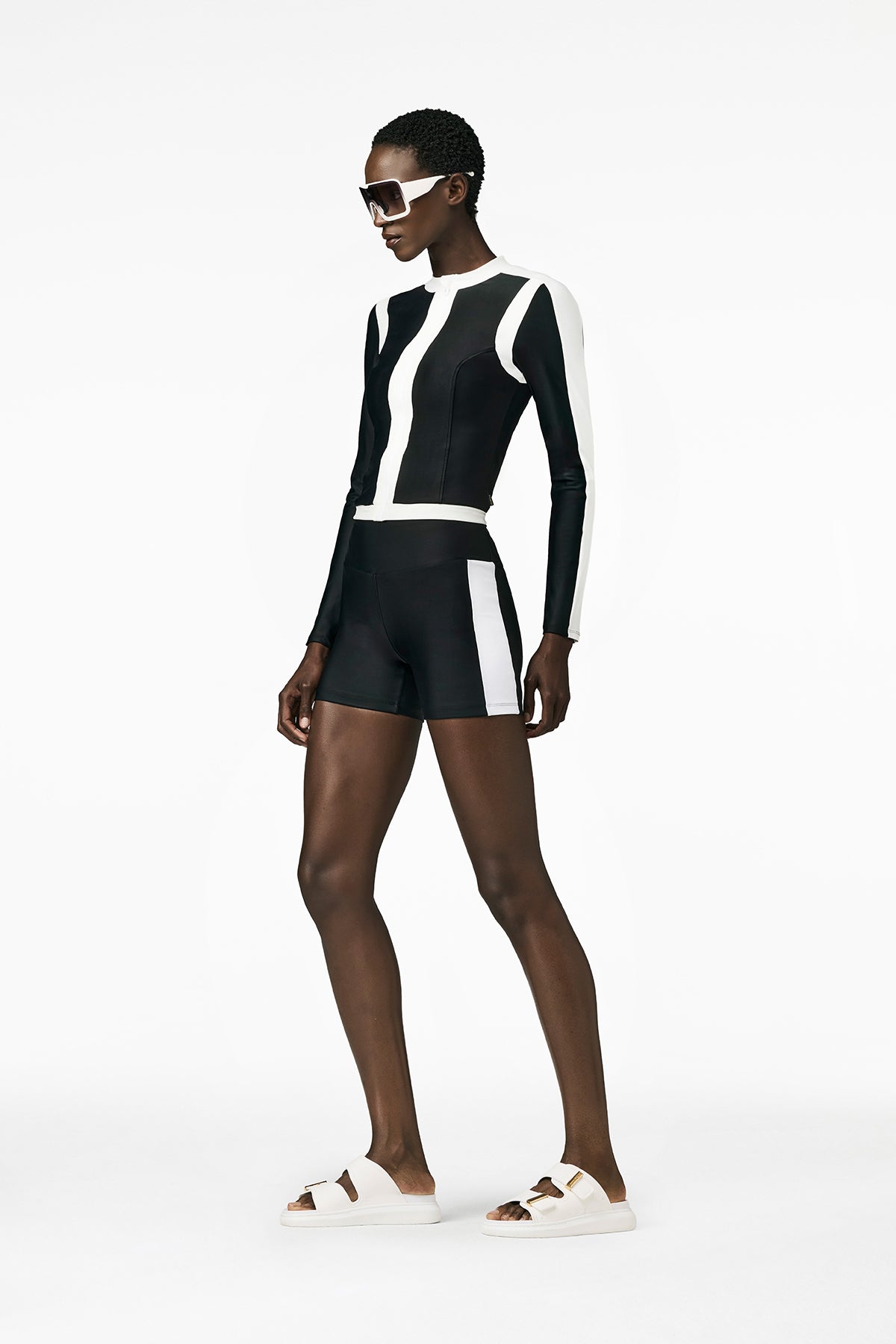 SPLASH long sleeve zip rashguard