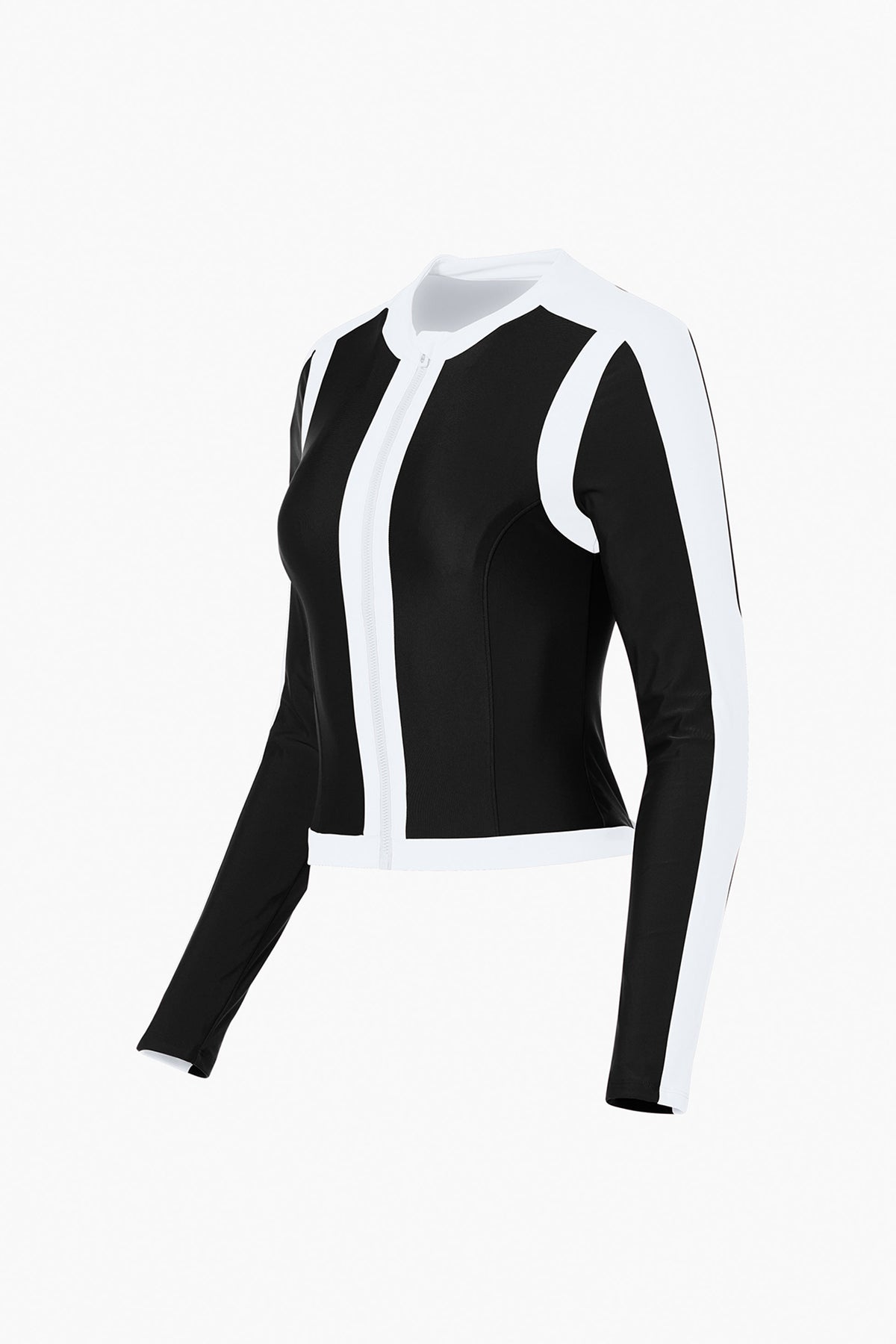 SPLASH long sleeve zip rashguard