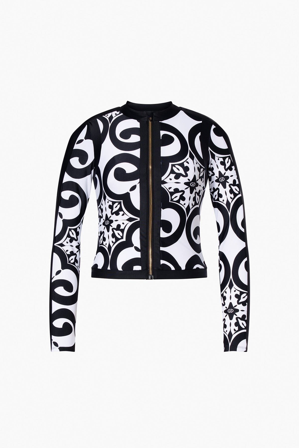 RAFAELLA long sleeve zip rashguard