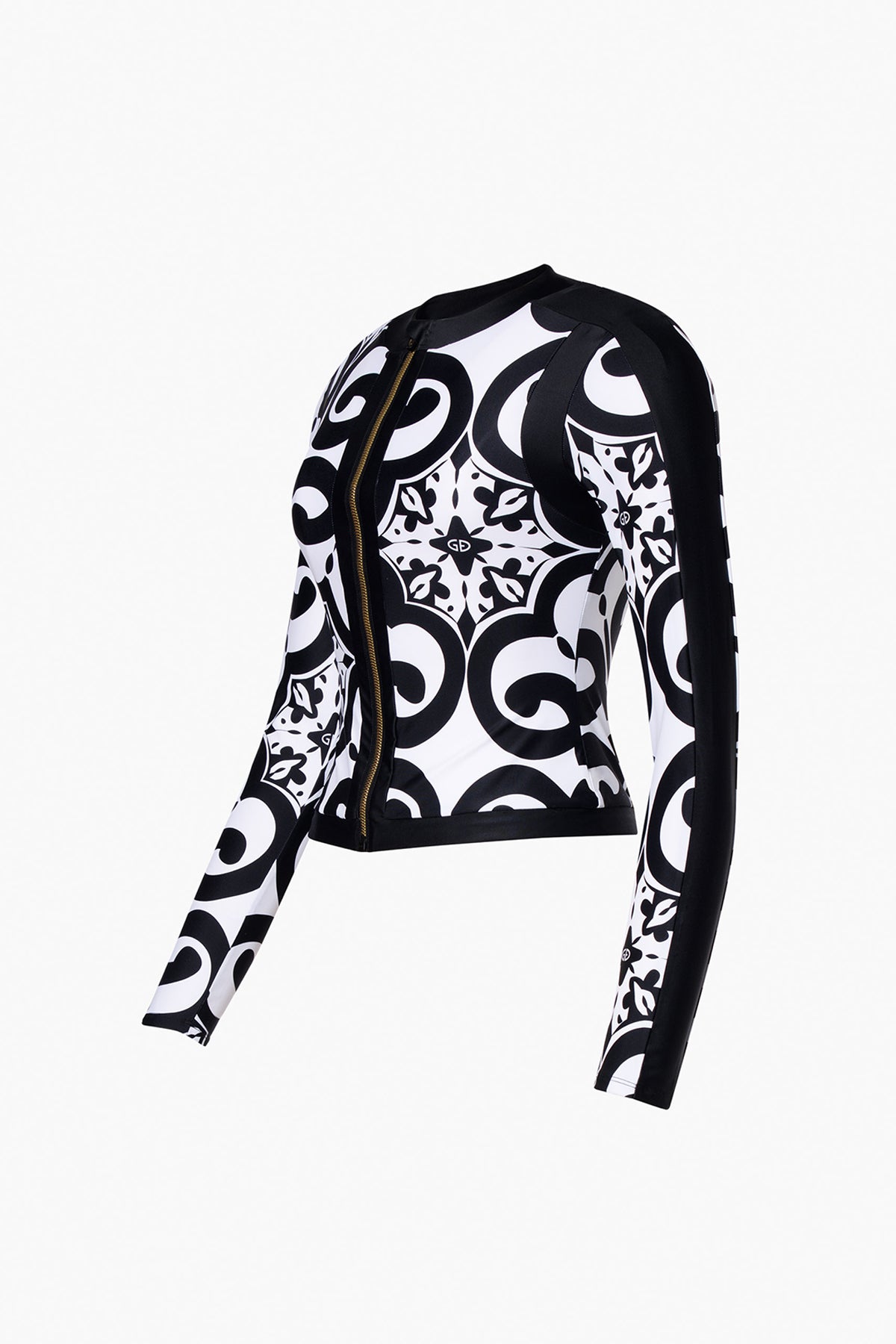 RAFAELLA long sleeve zip rashguard