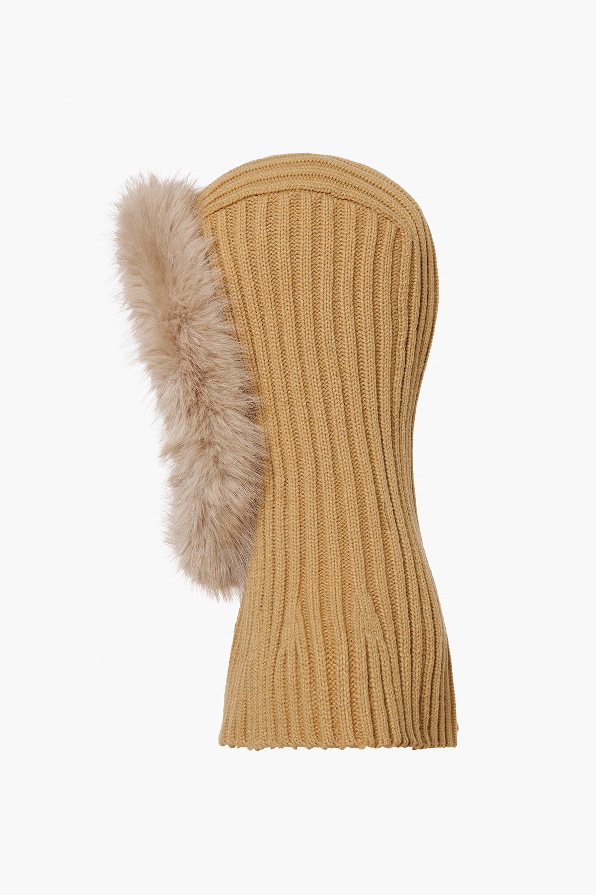 NAOMI hooded scarf FAUX BORDER