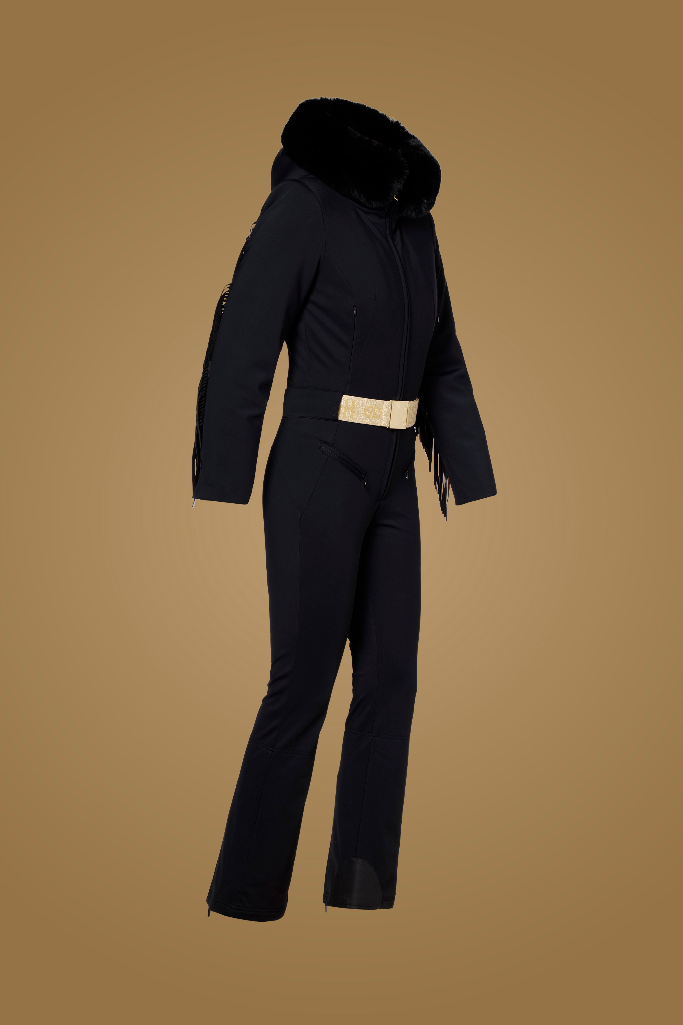 FRINGE ski suit faux border