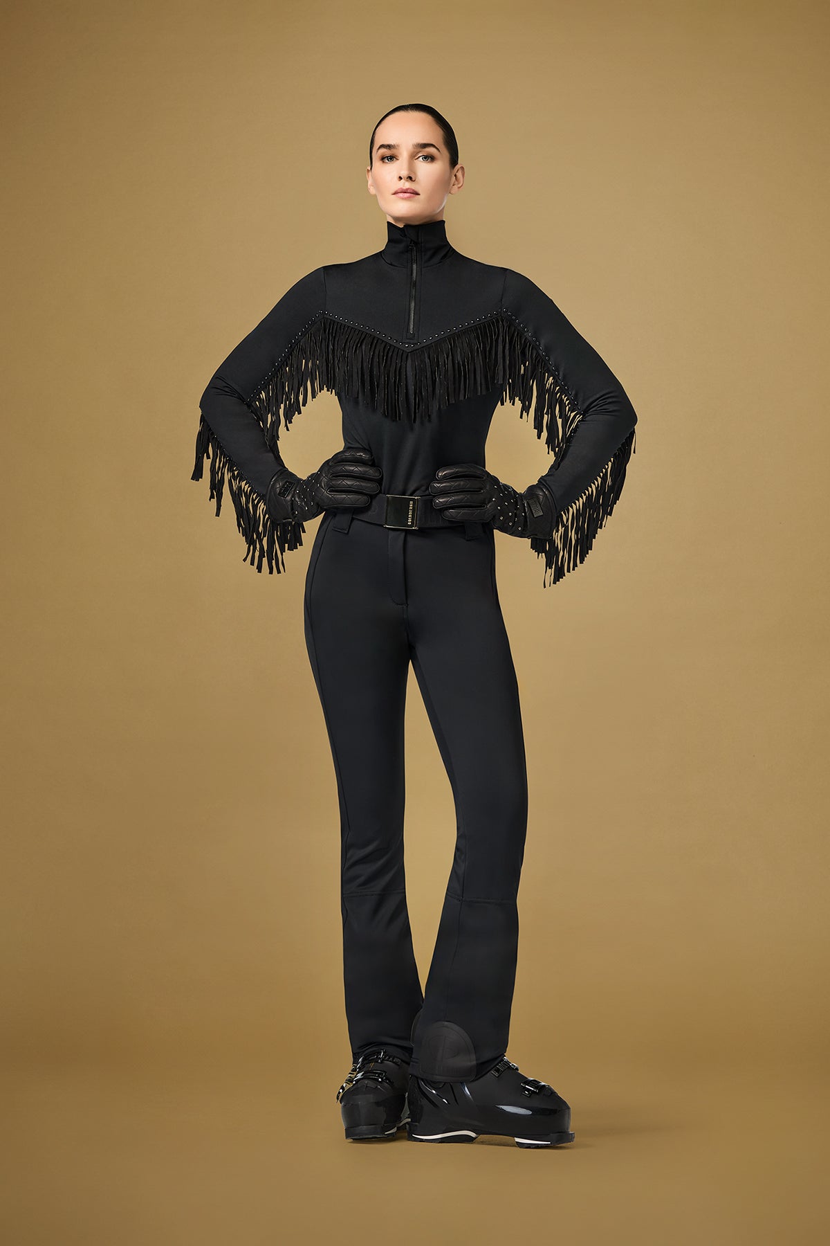 PIPPA GOLD LONG SKI PANTS