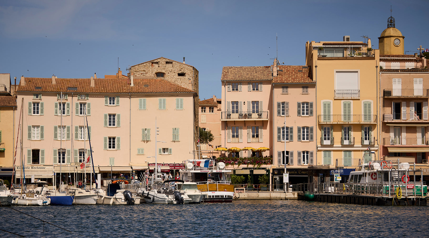Arrivé à Saint-Tropez!