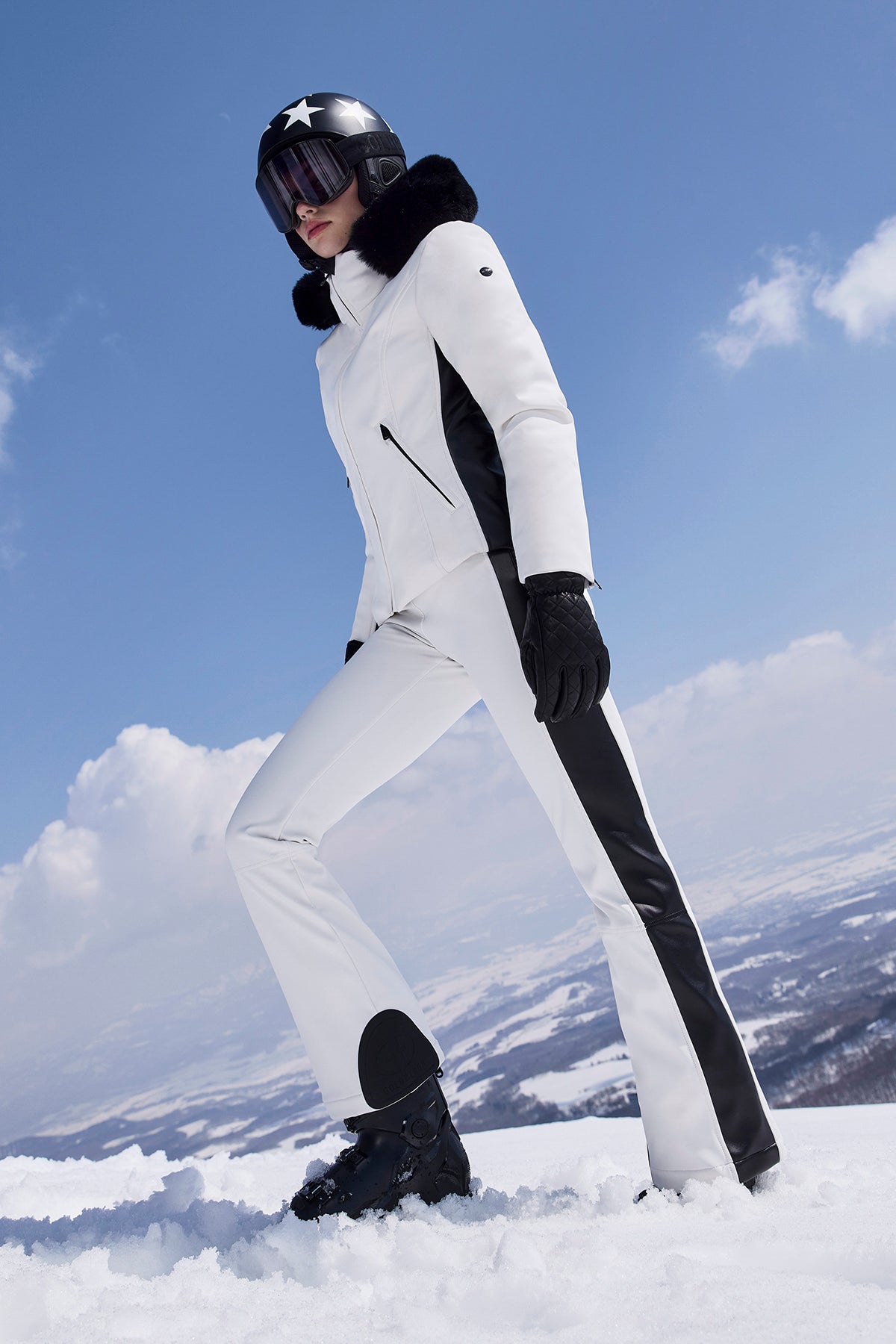 KIBÕ ski jacket FAUX BORDER