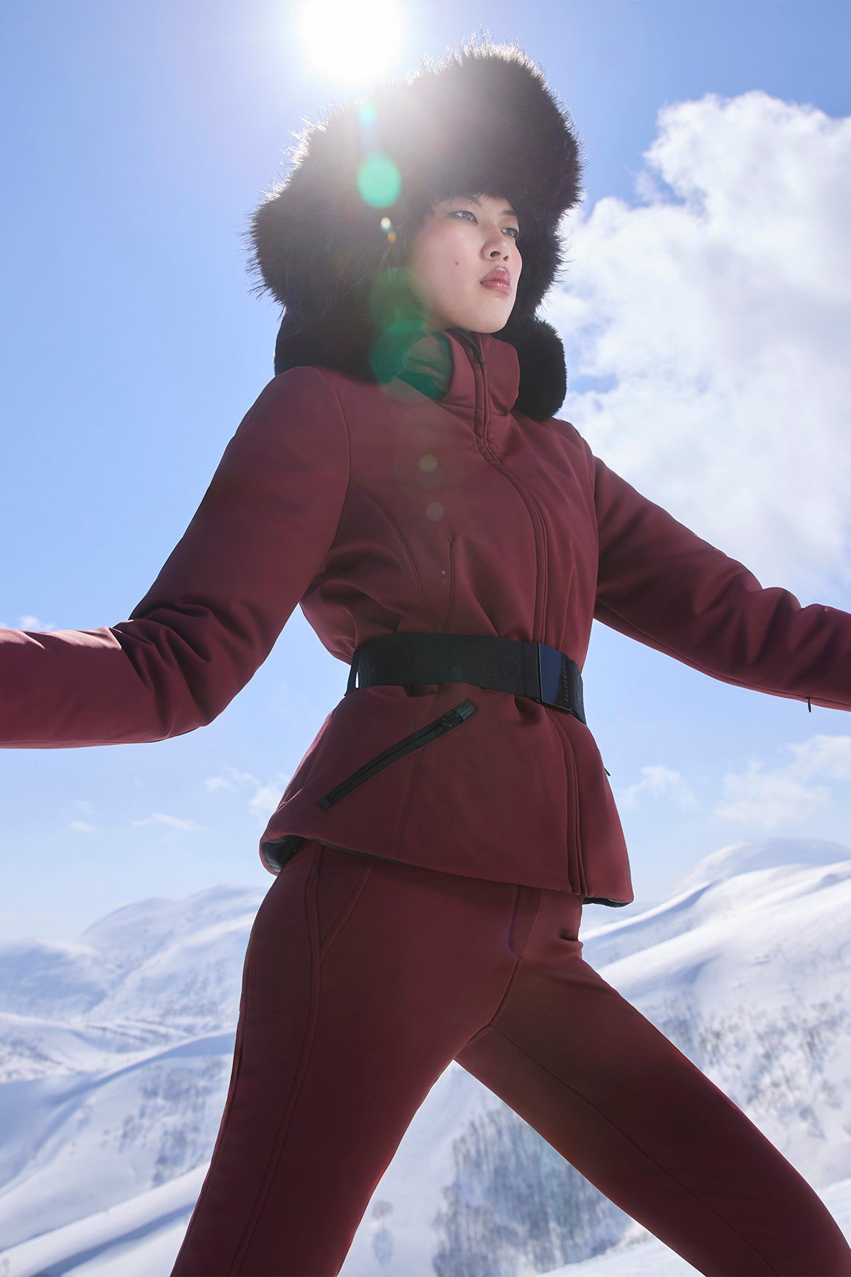 HIDA ski jacket FAUX BORDER