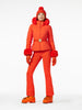 Giselle Faux Border Ski Outfit Orange