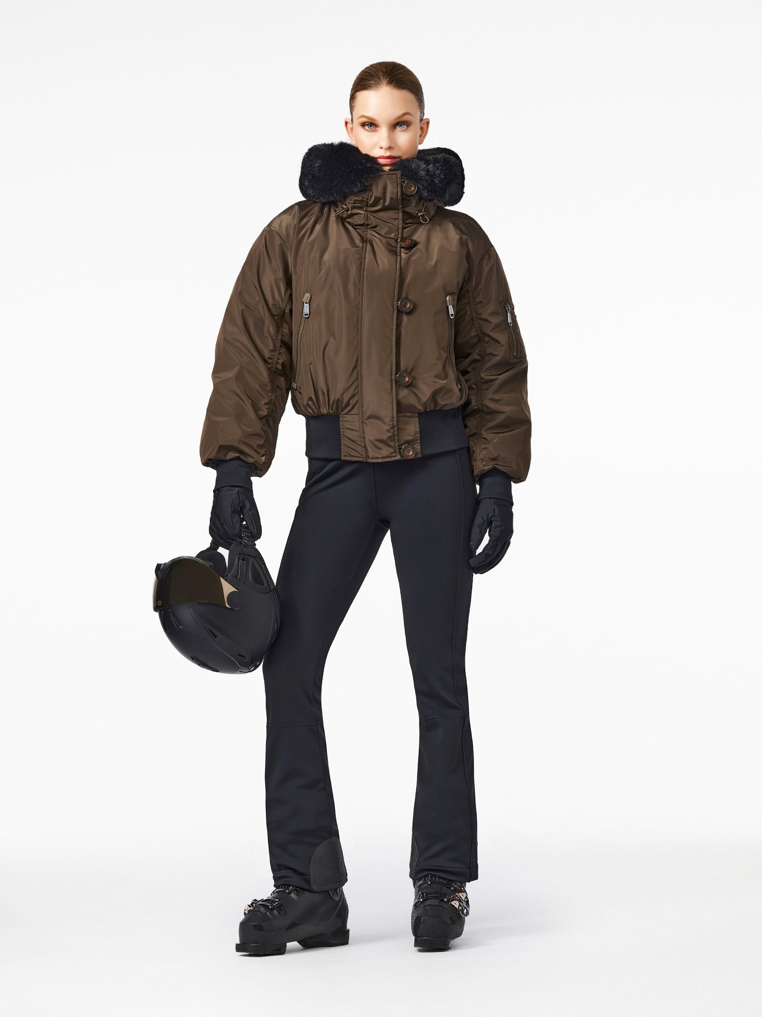 Jeanne Ski Army Outfit