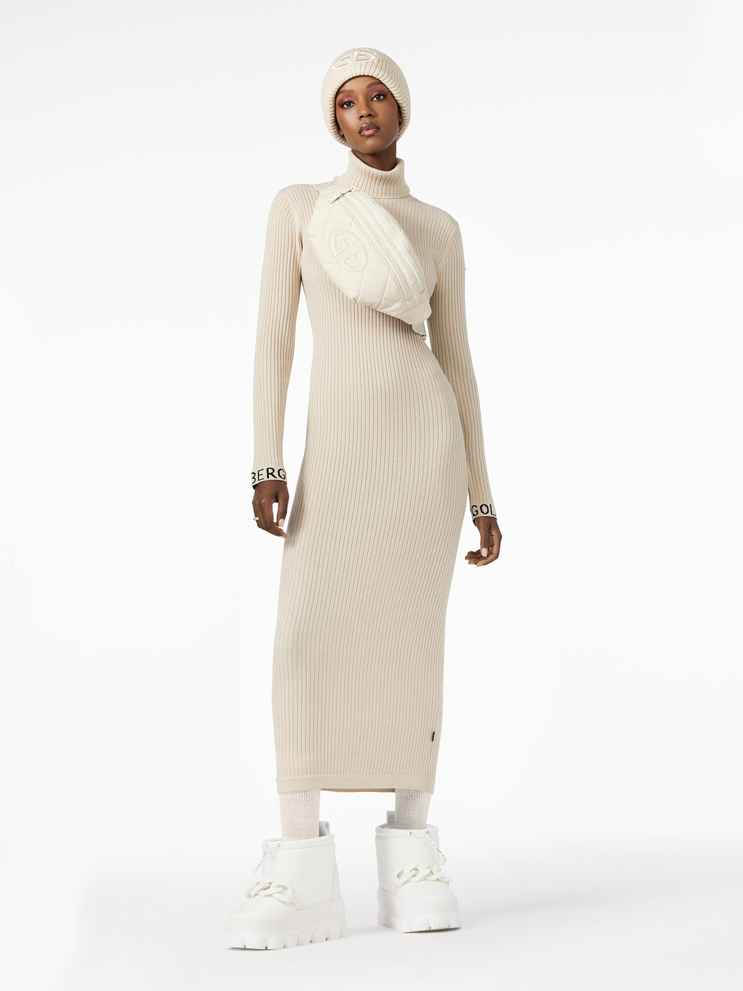 MIREILLE long sleeve knit dress