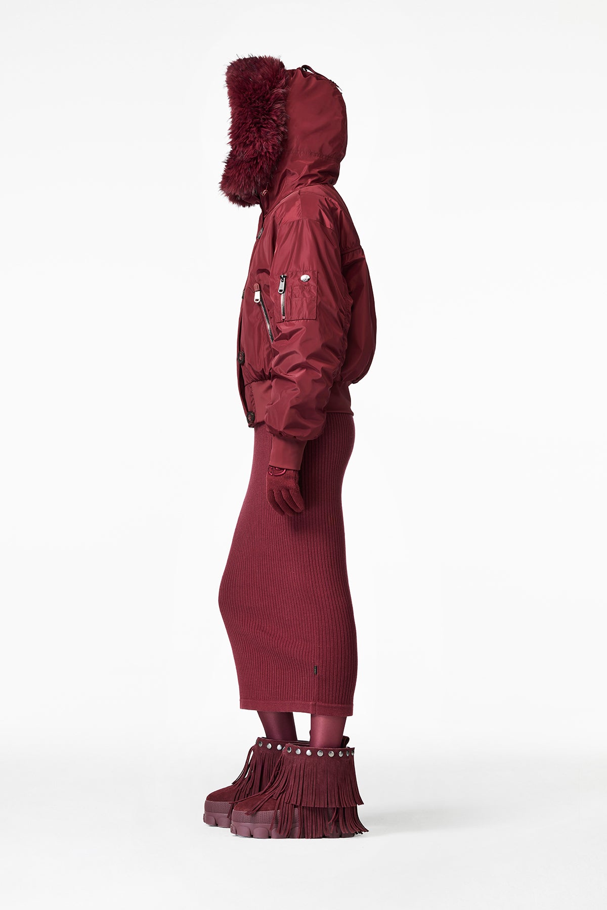 JEANNE ski jacket FAUX BORDER