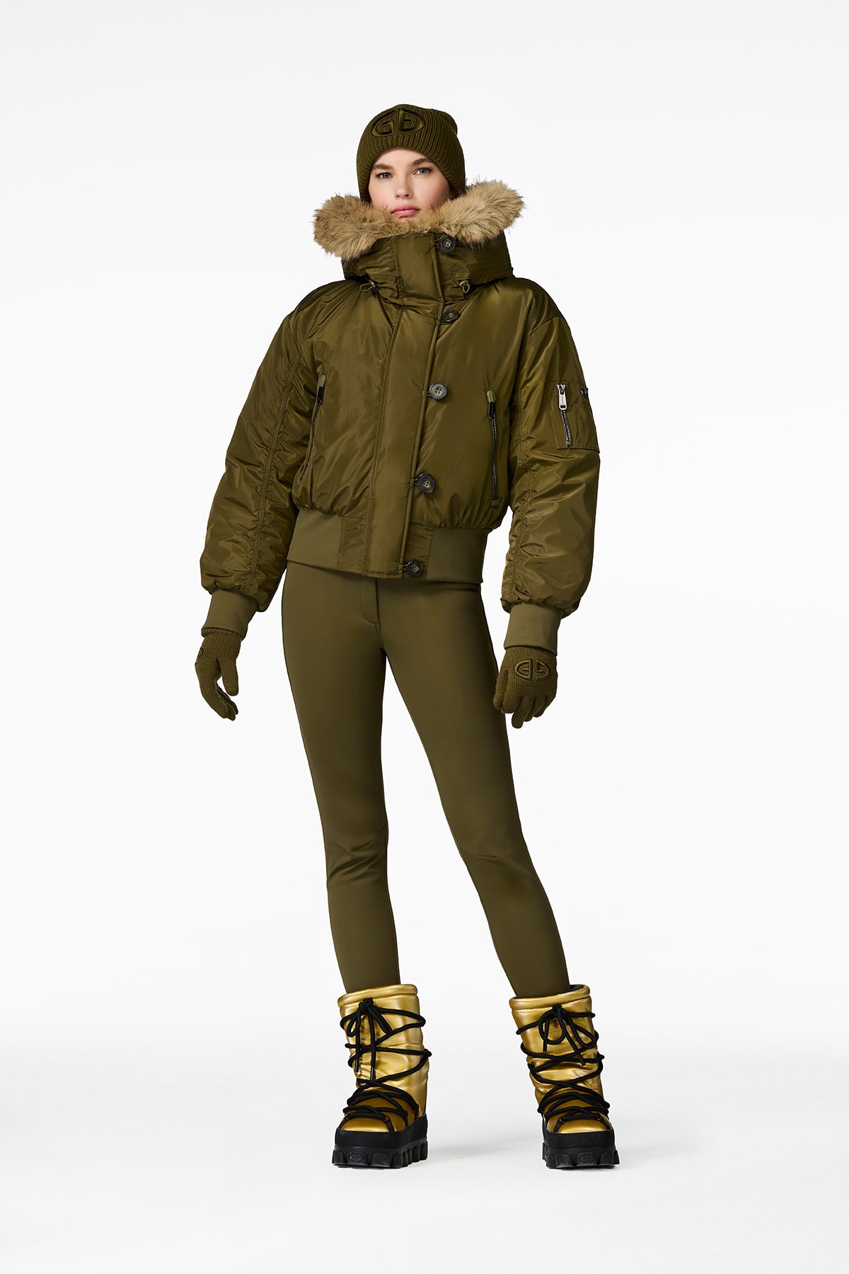 JEANNE ski jacket FAUX BORDER