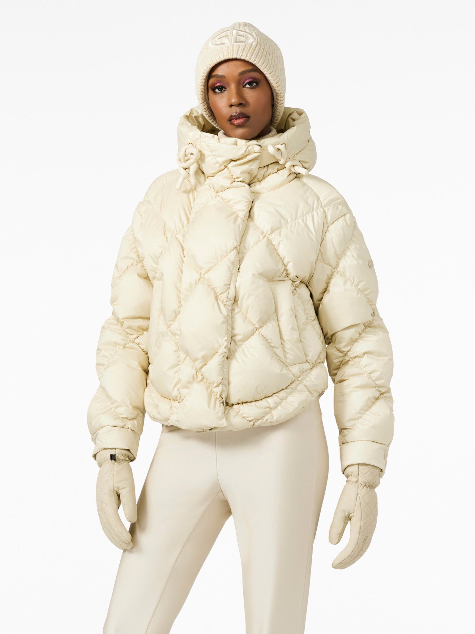 Cream ski jacket best sale