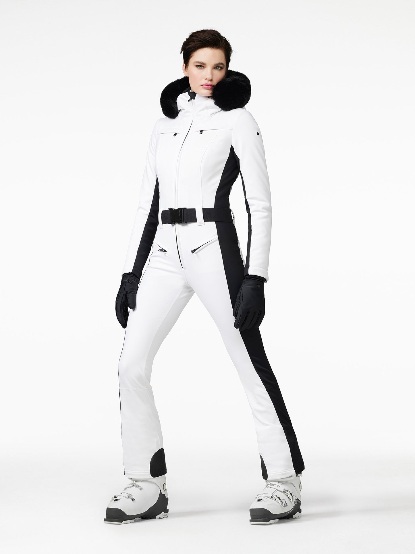 PARRY FAUX BORDER ski suit