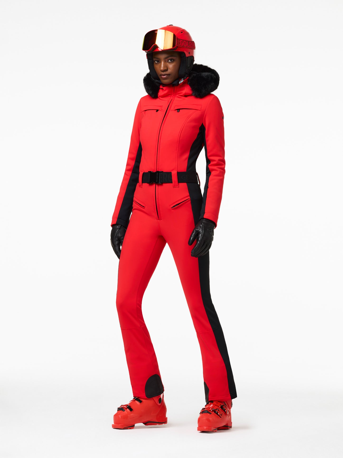 PARRY LONG FAUX BORDER ski suit