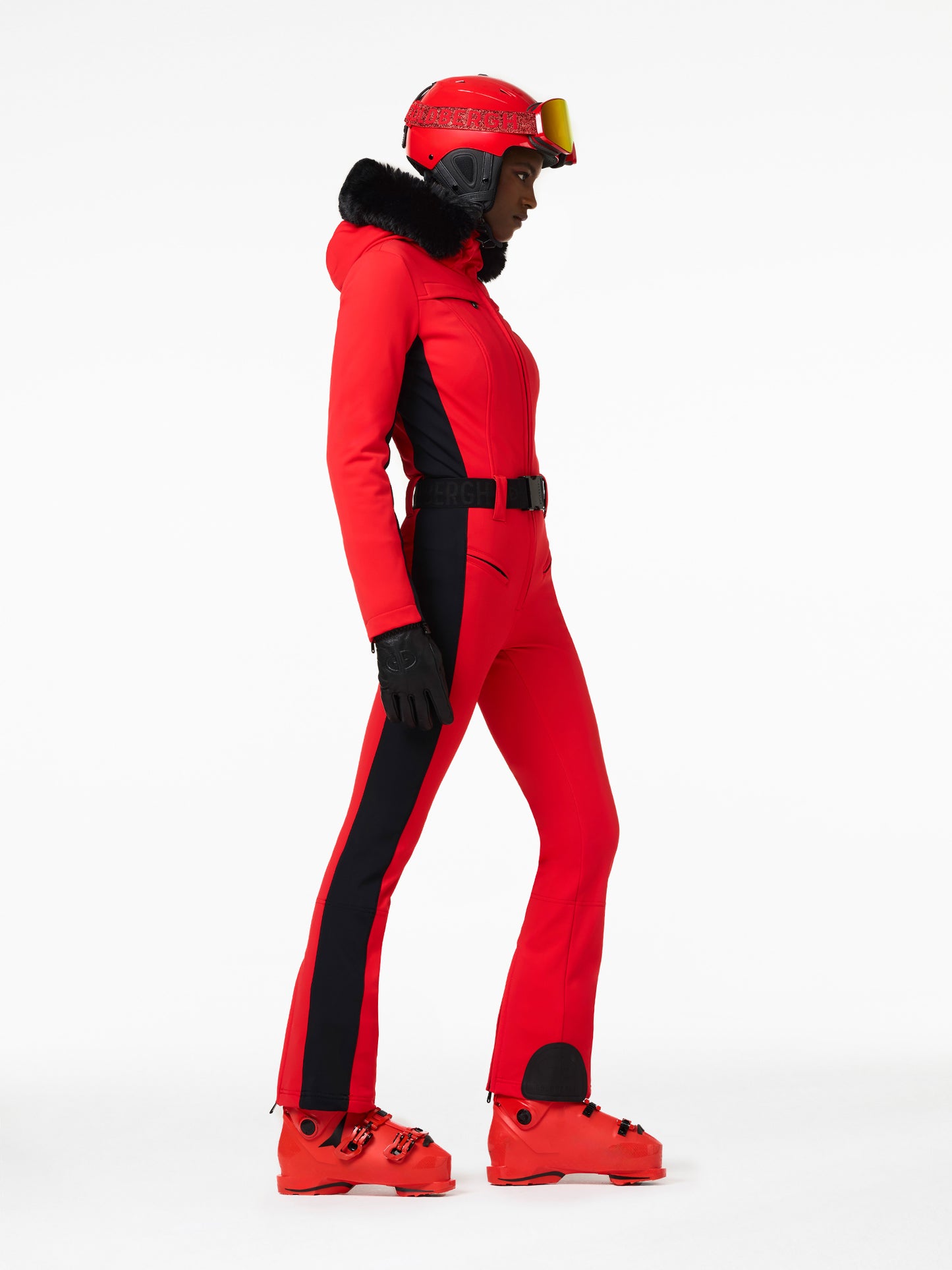 PARRY FAUX BORDER ski suit