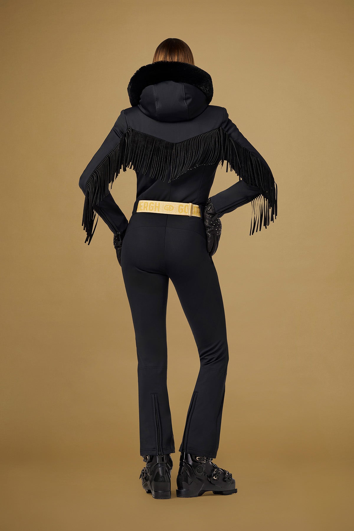 FRINGE ski suit faux border