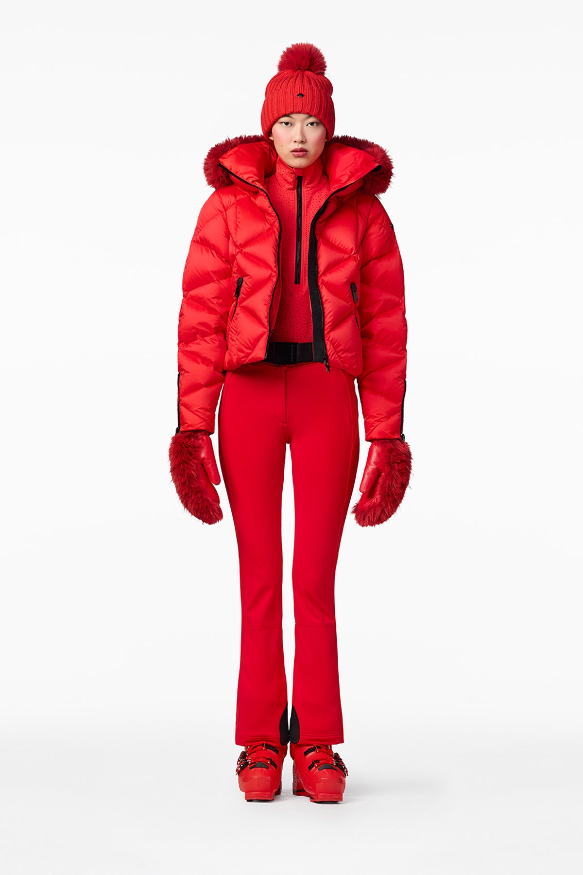 HARUMI ski jacket FAUX BORDER
