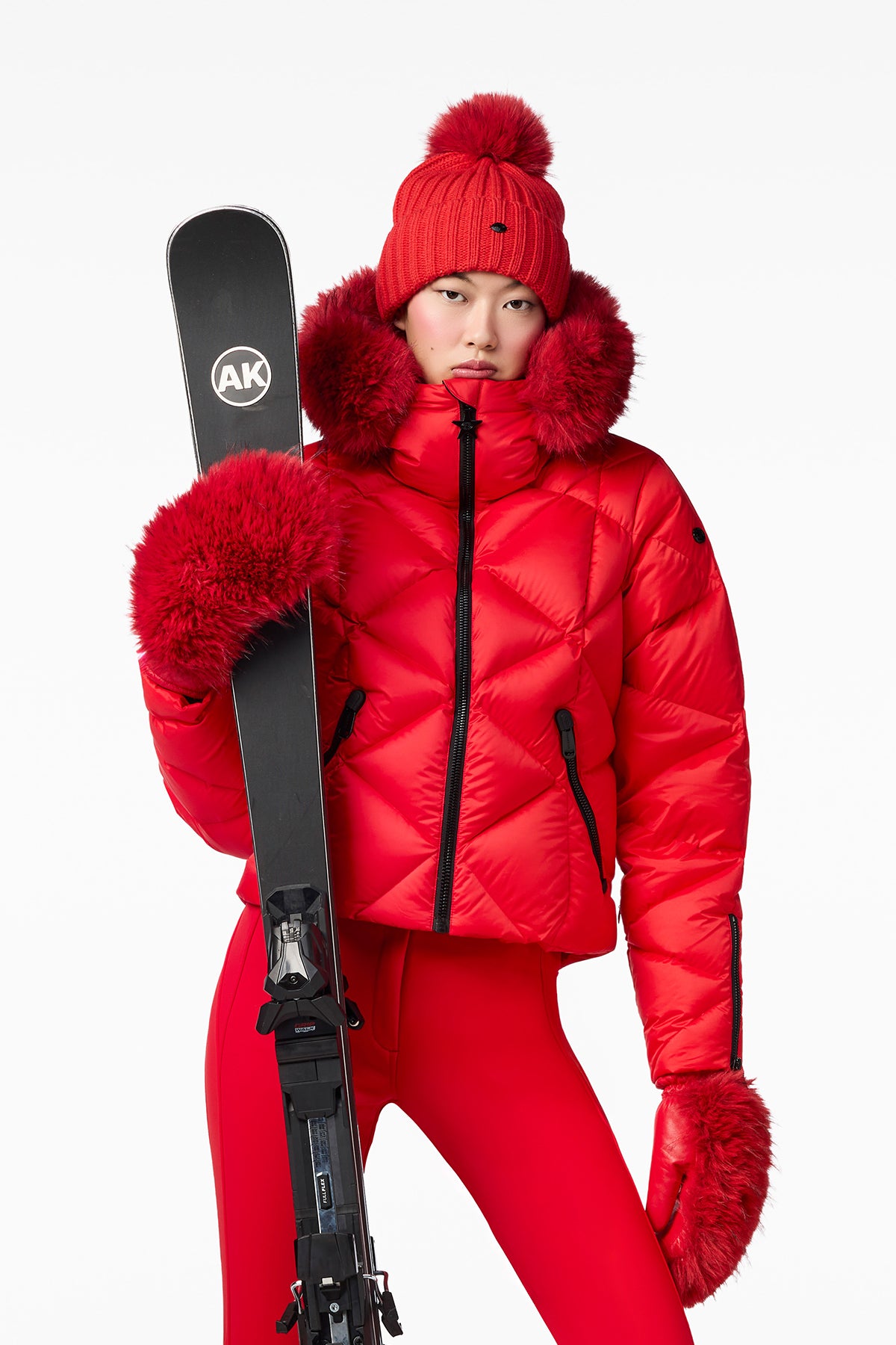HARUMI ski jacket FAUX BORDER