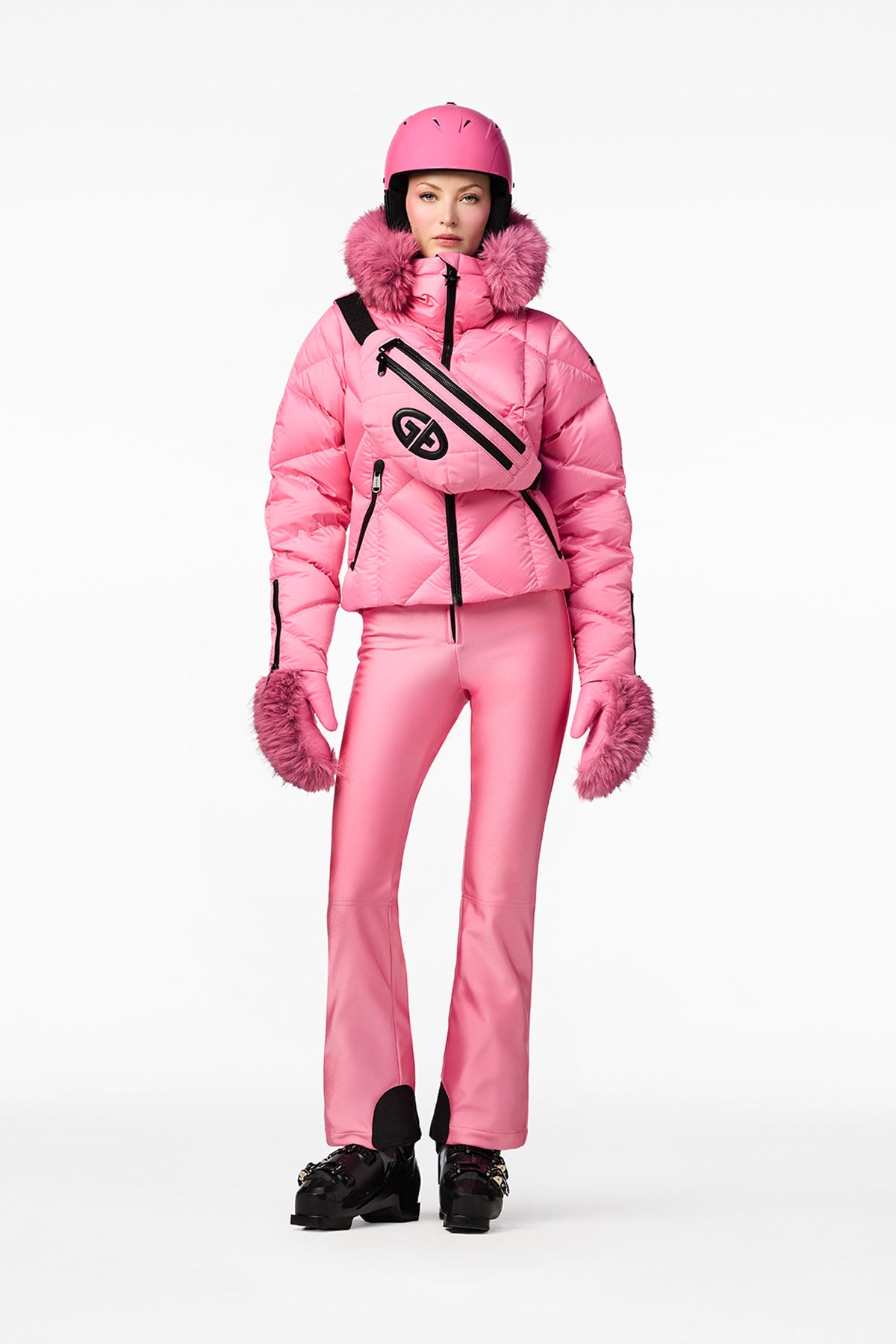 HARUMI ski jacket FAUX BORDER