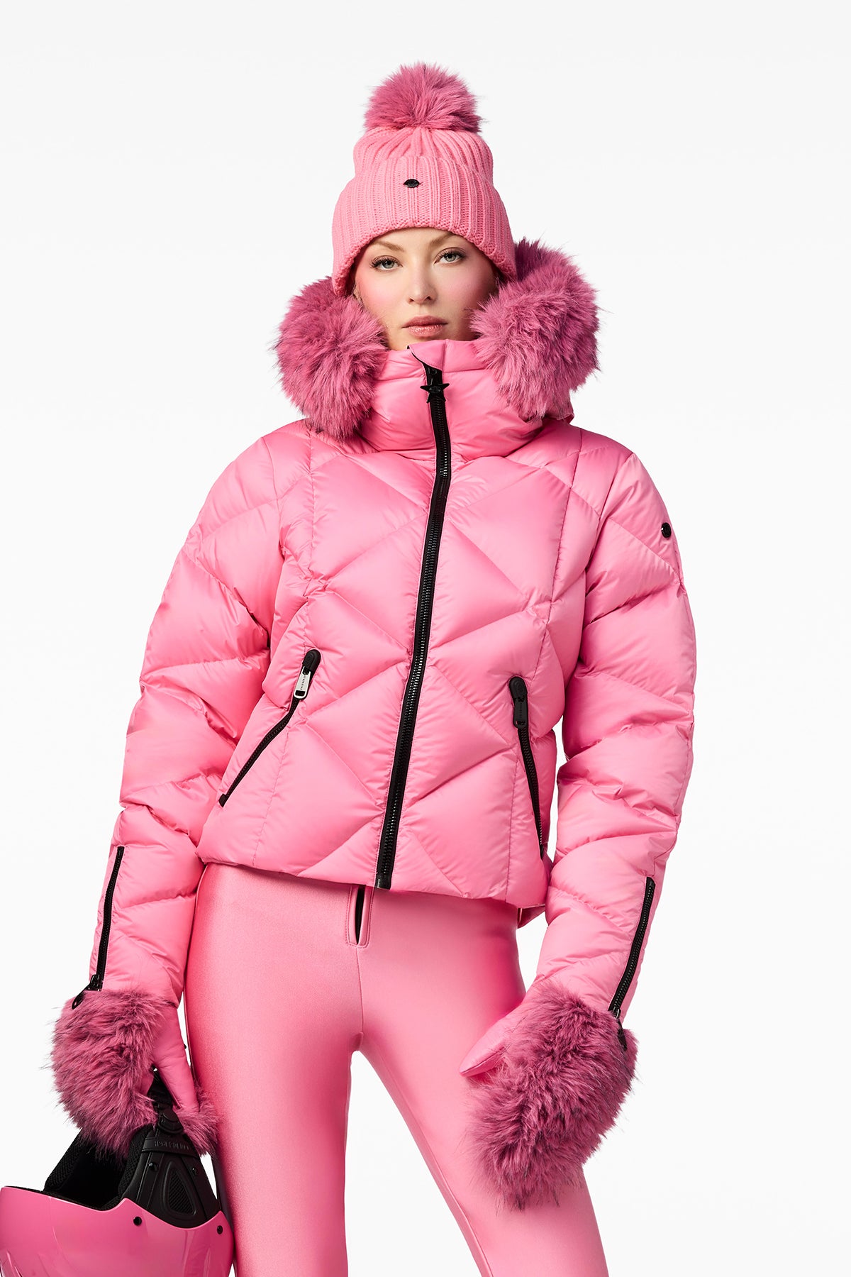 HARUMI ski jacket FAUX BORDER
