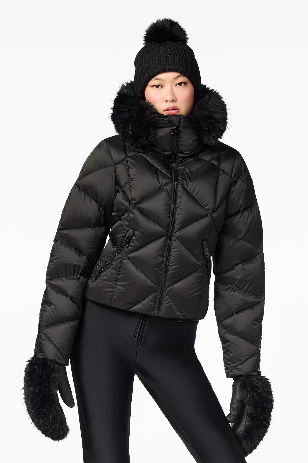 HARUMI ski jacket FAUX BORDER