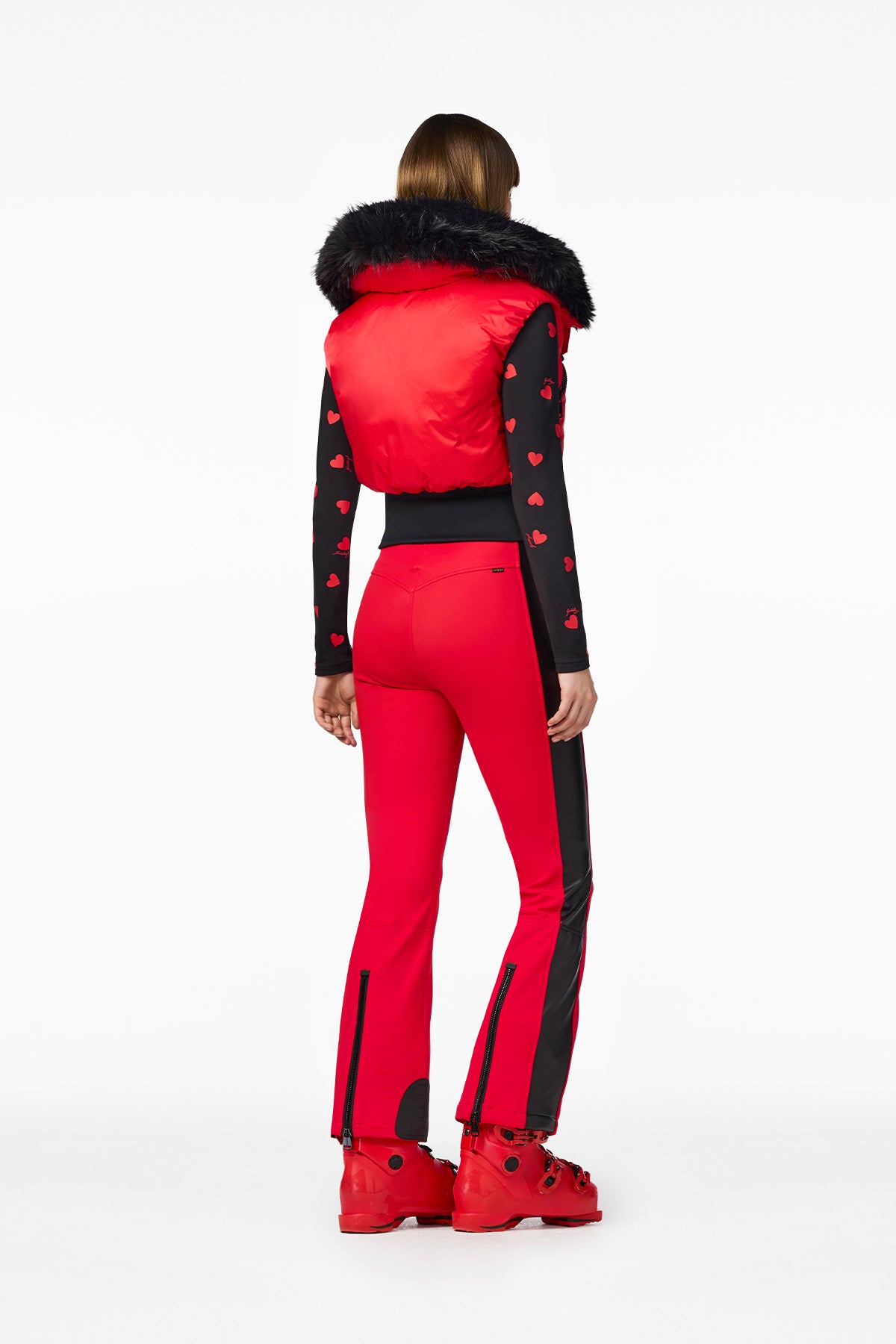 REIYA bodywarmer FAUX BORDER