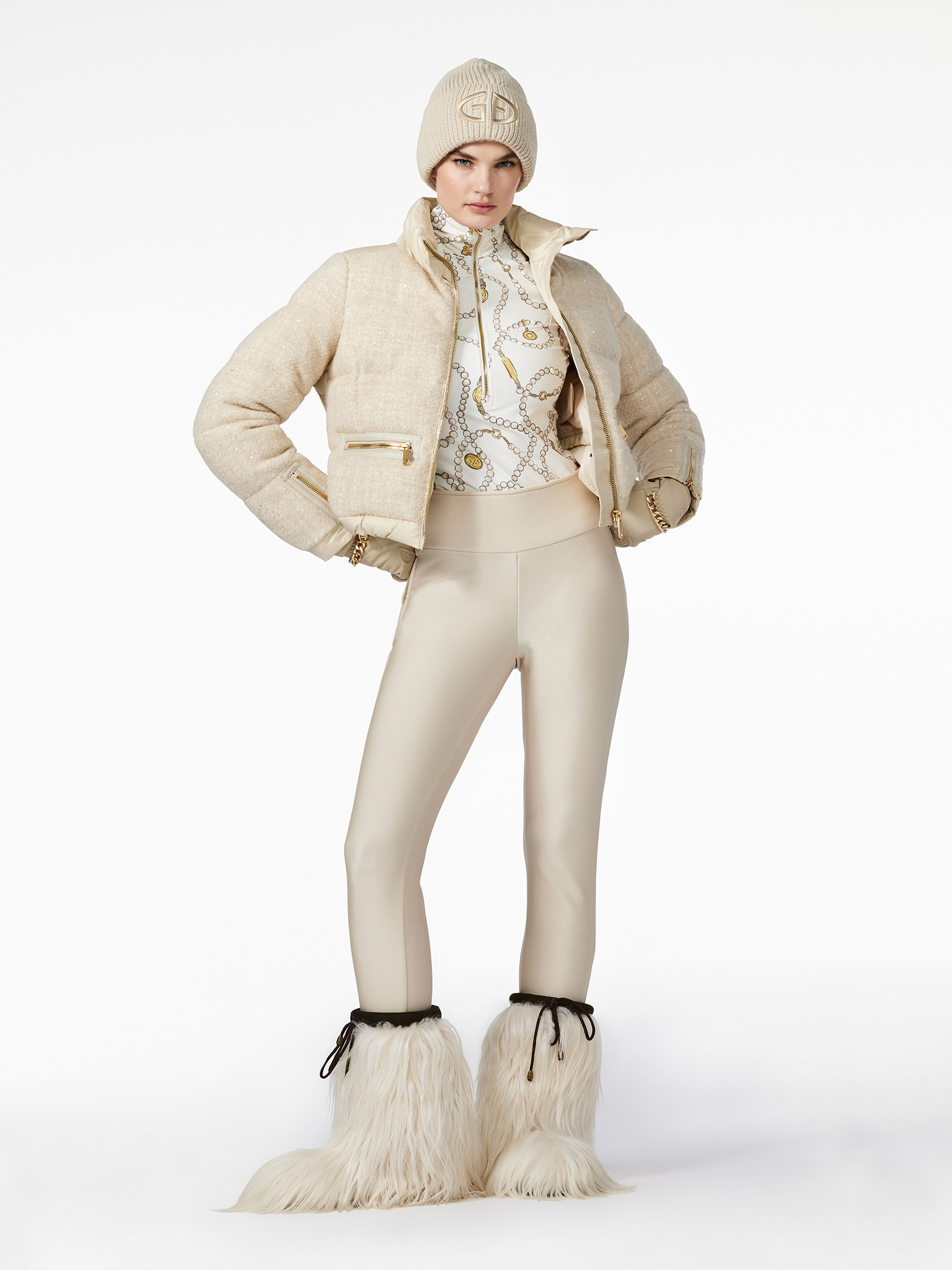 Chamonix Ski Outfit Cream