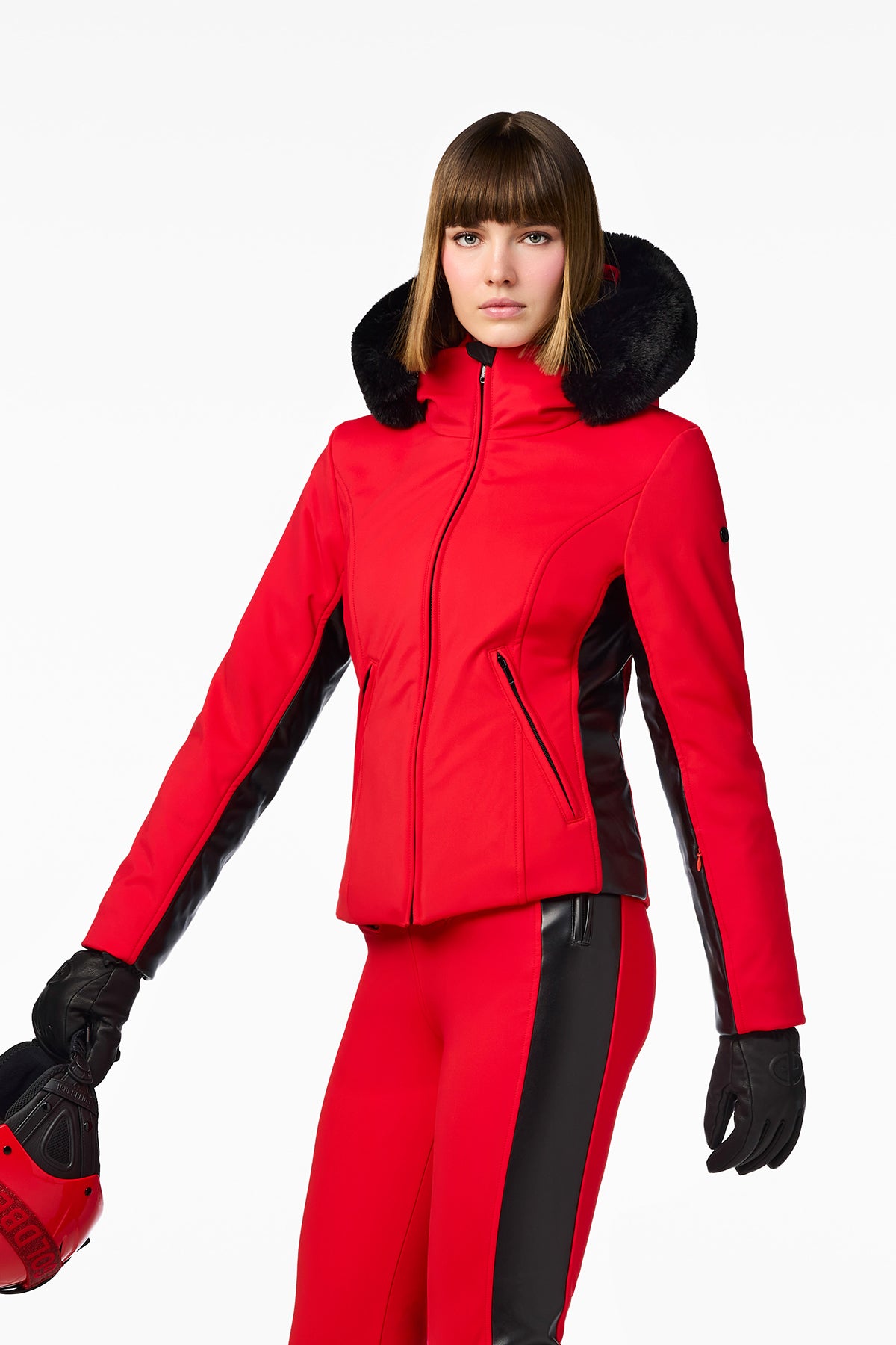 KIBÕ ski jacket FAUX BORDER